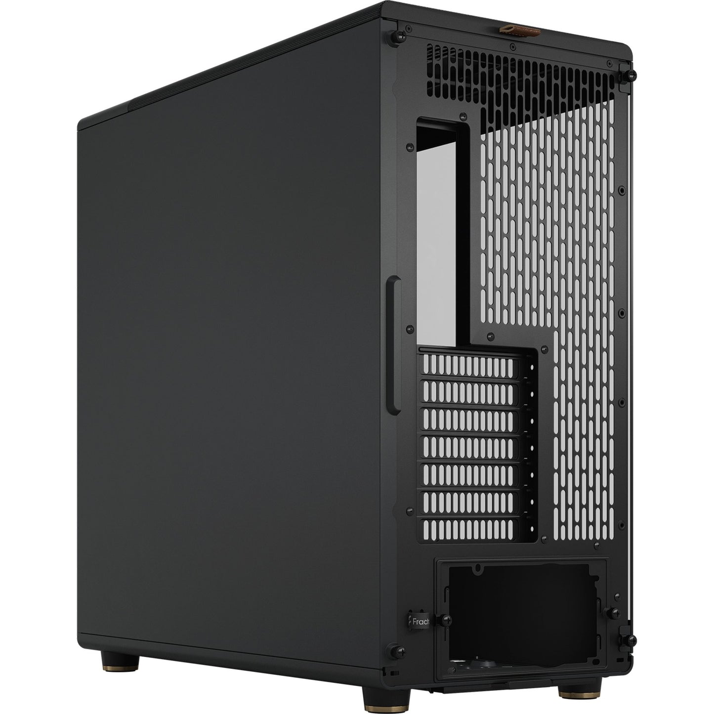 Fractal Design north xl midi tower behuizing (zwart houtkleur | 2x usb-a | 1x usb-c | tempered glass)