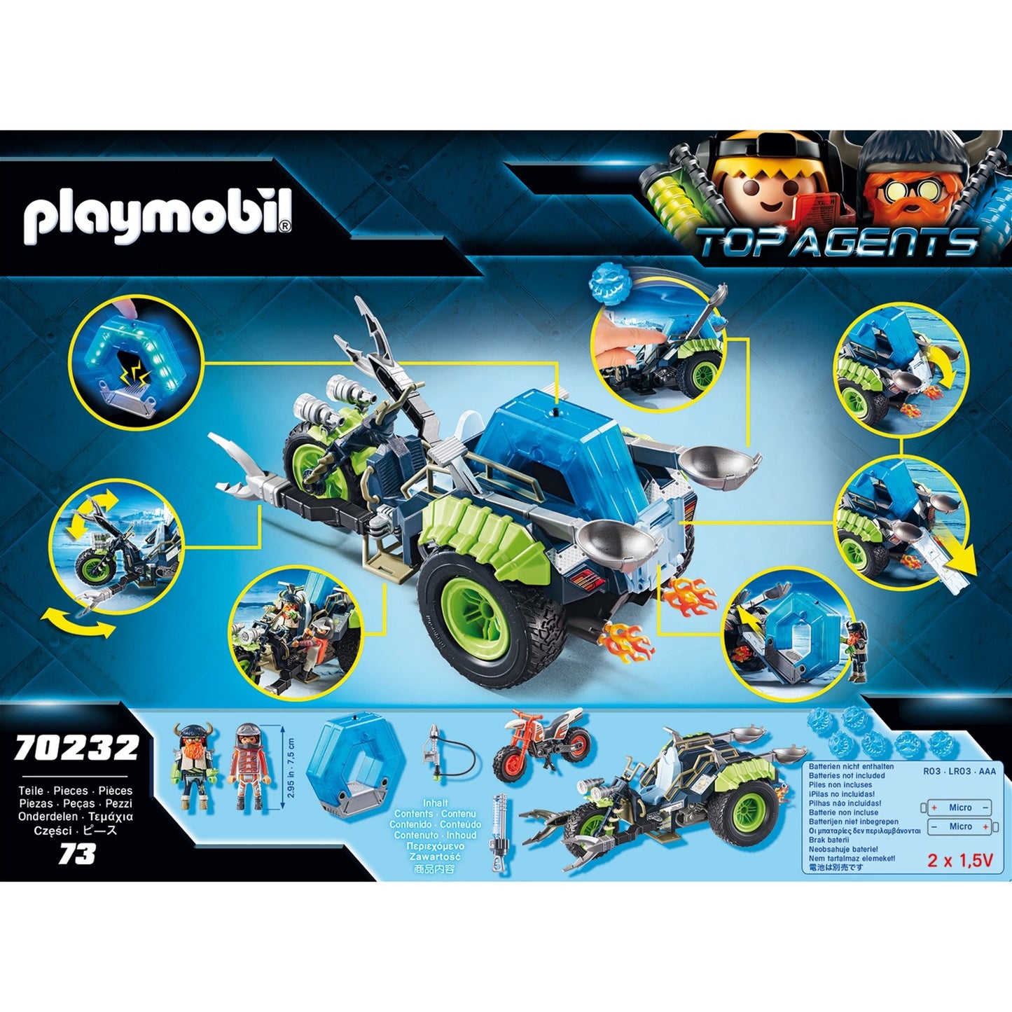 PLAYMOBIL top agents - arctic rebels sneeuwtrike constructiespeelgoed (70232)