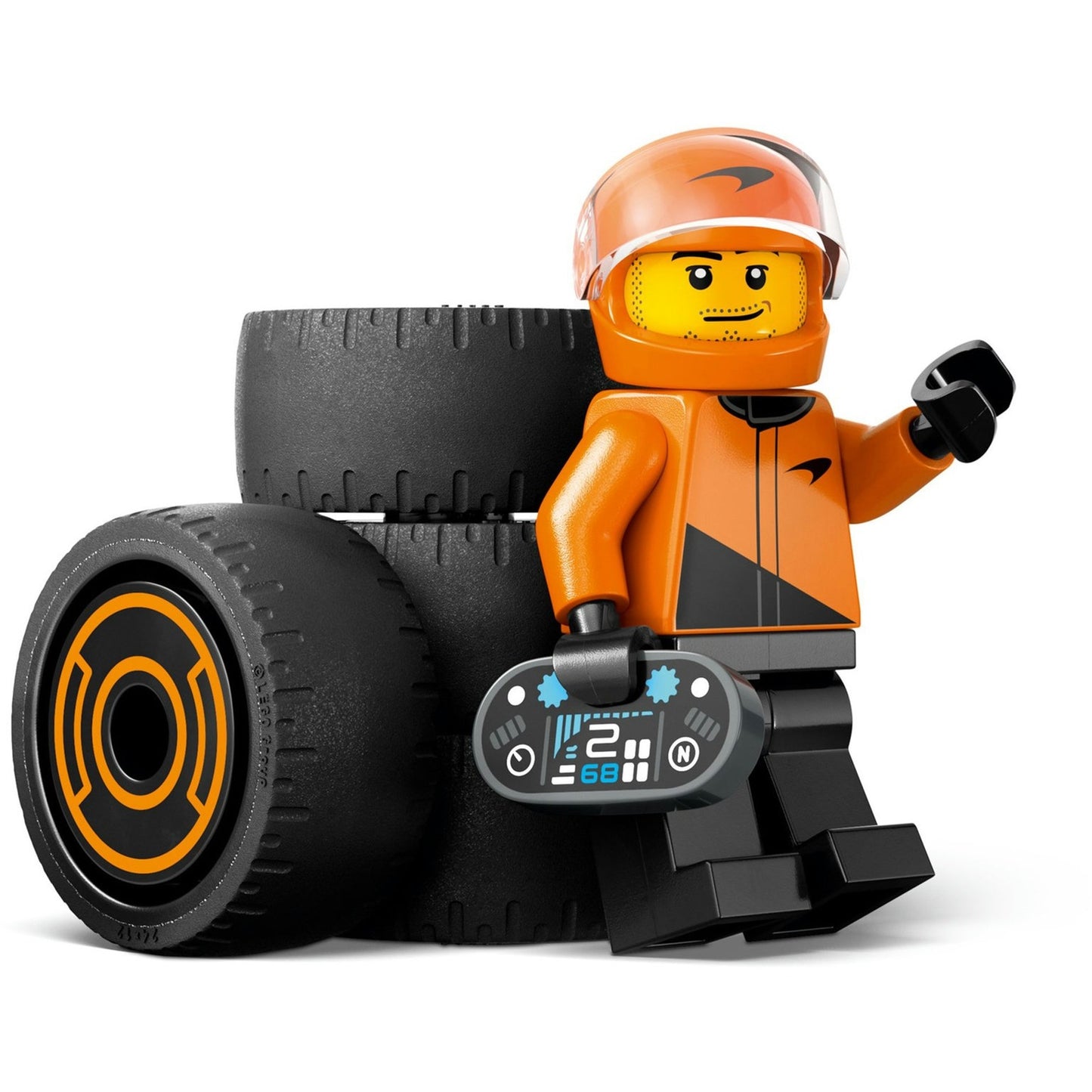 LEGO city 60442 f1 coureur met mclaren racewagen