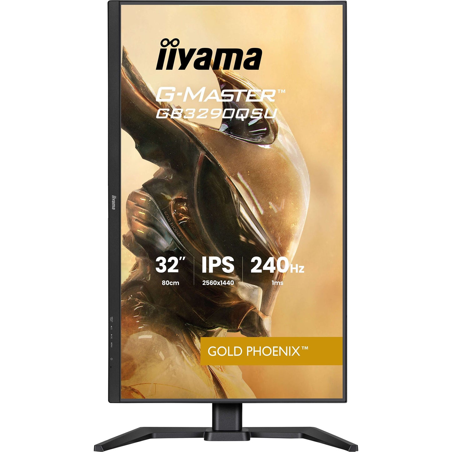 Iiyama g-master gold phoenix gb3290qsu-b1 31.5 gaming monitor (zwart (mat), 2x hdmi, displayport, 2x usb-a, 2x usb-b, 240 hz)