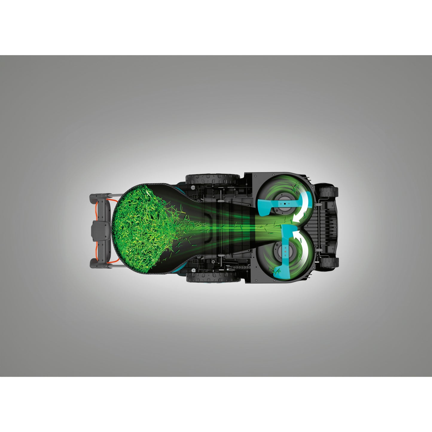 GARDENA grasmaaier powermax duo 46 36v (zwart grijs, 2x accu en lader inbegrepen)