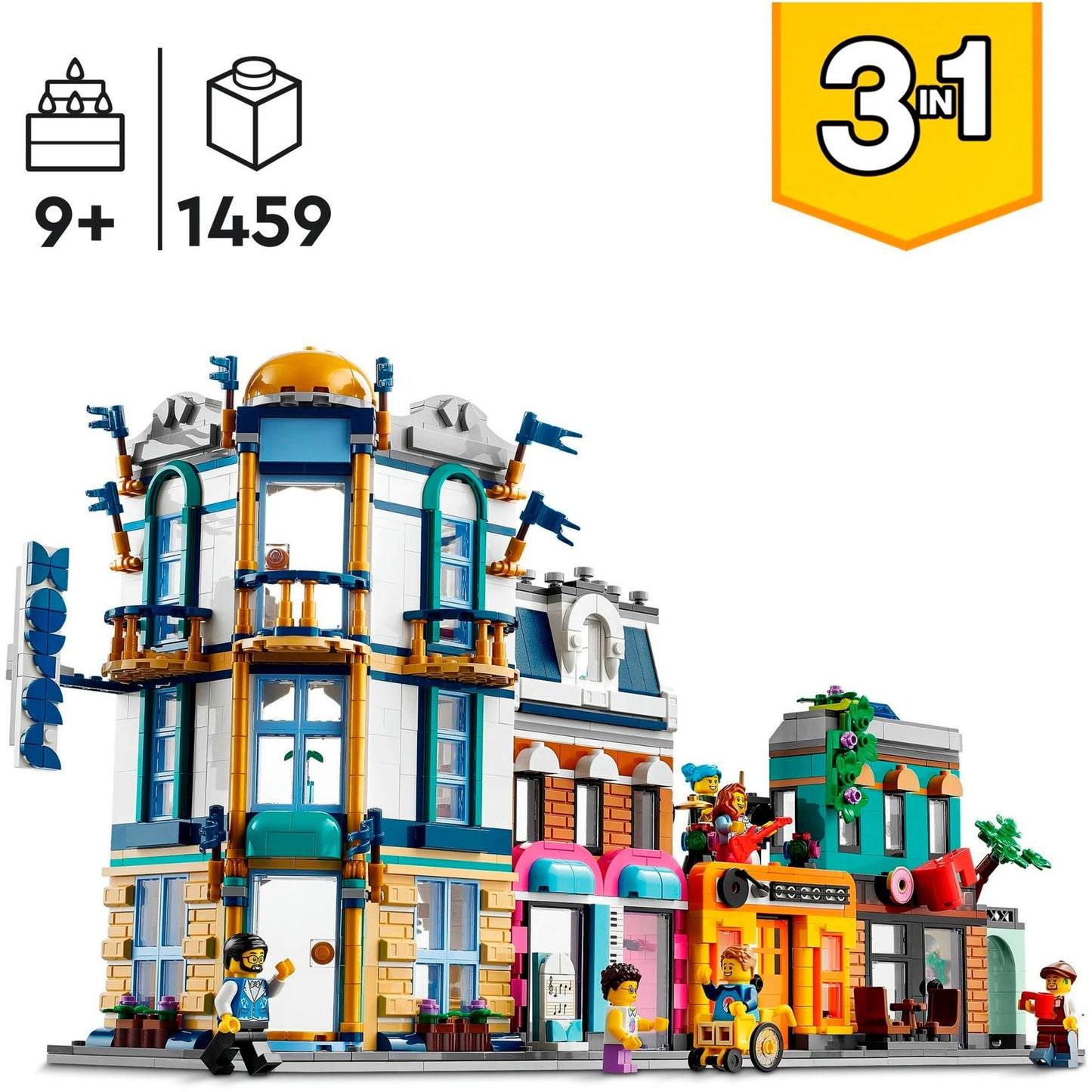 LEGO creator 3-in-1 - hoofdstraat constructiespeelgoed (31141)