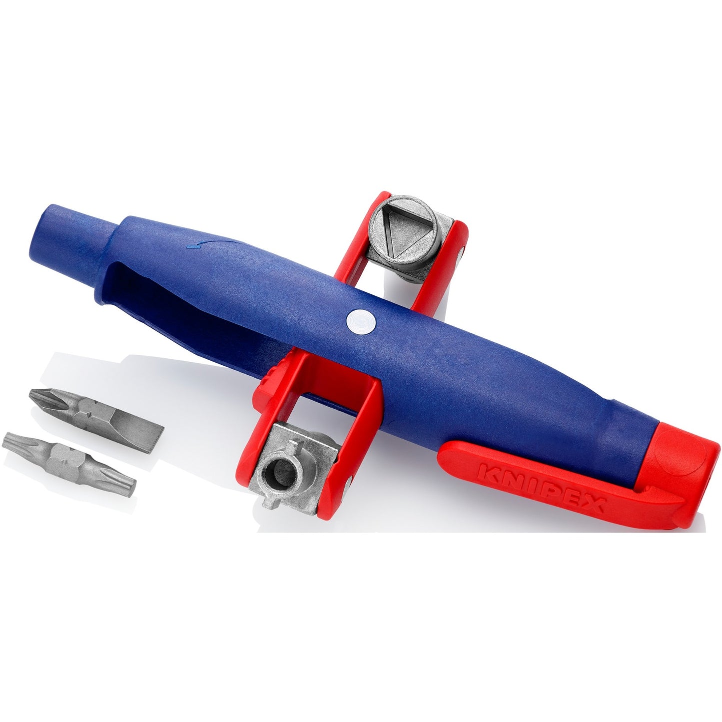 KNIPEX stiftschakelkastsleutel 00 11 07 dopsleutel (blauw rood, lengte 145 mm)