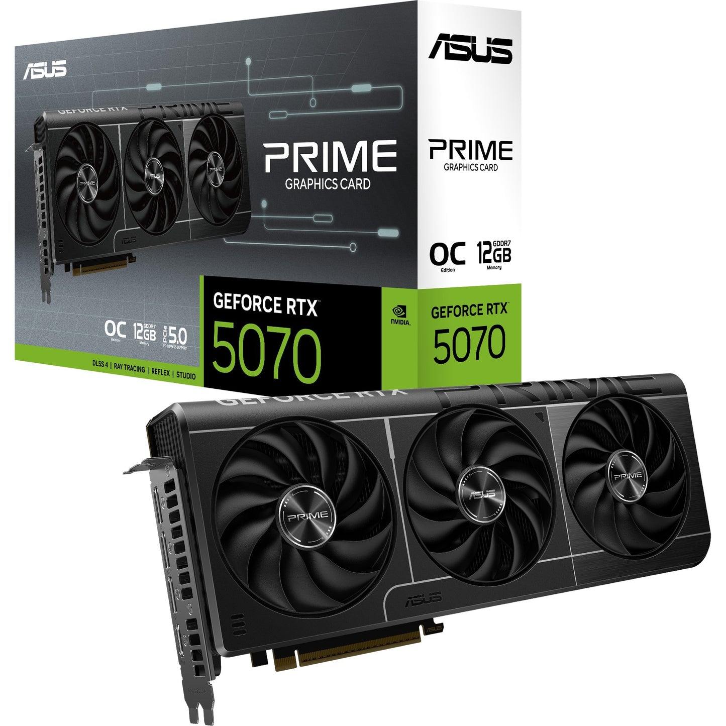 ASUS prime geforce rtx 5070 oc grafische kaart (dlss 4, 3x displayport, 1x hdmi 2.1)