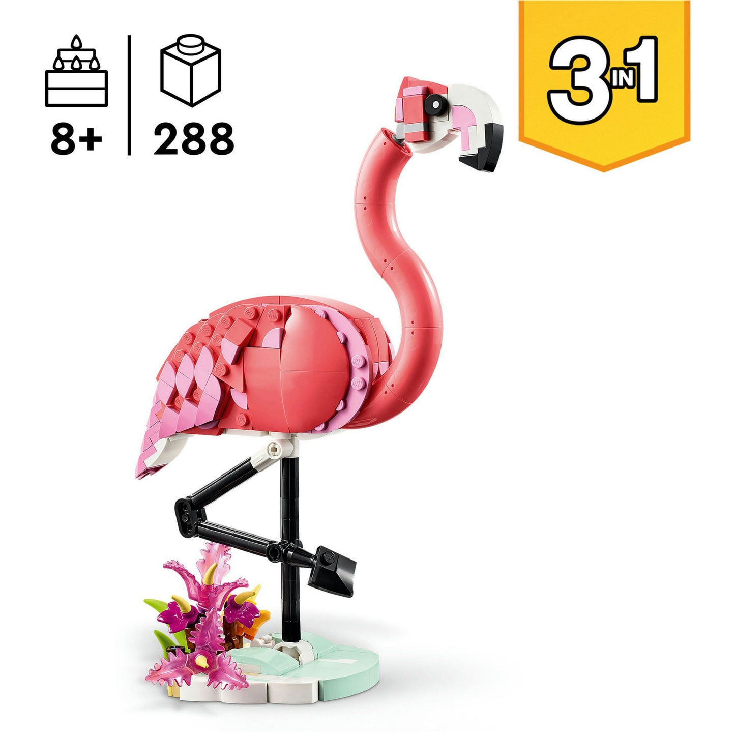 LEGO creator 31170 wilde dieren roze flamingo