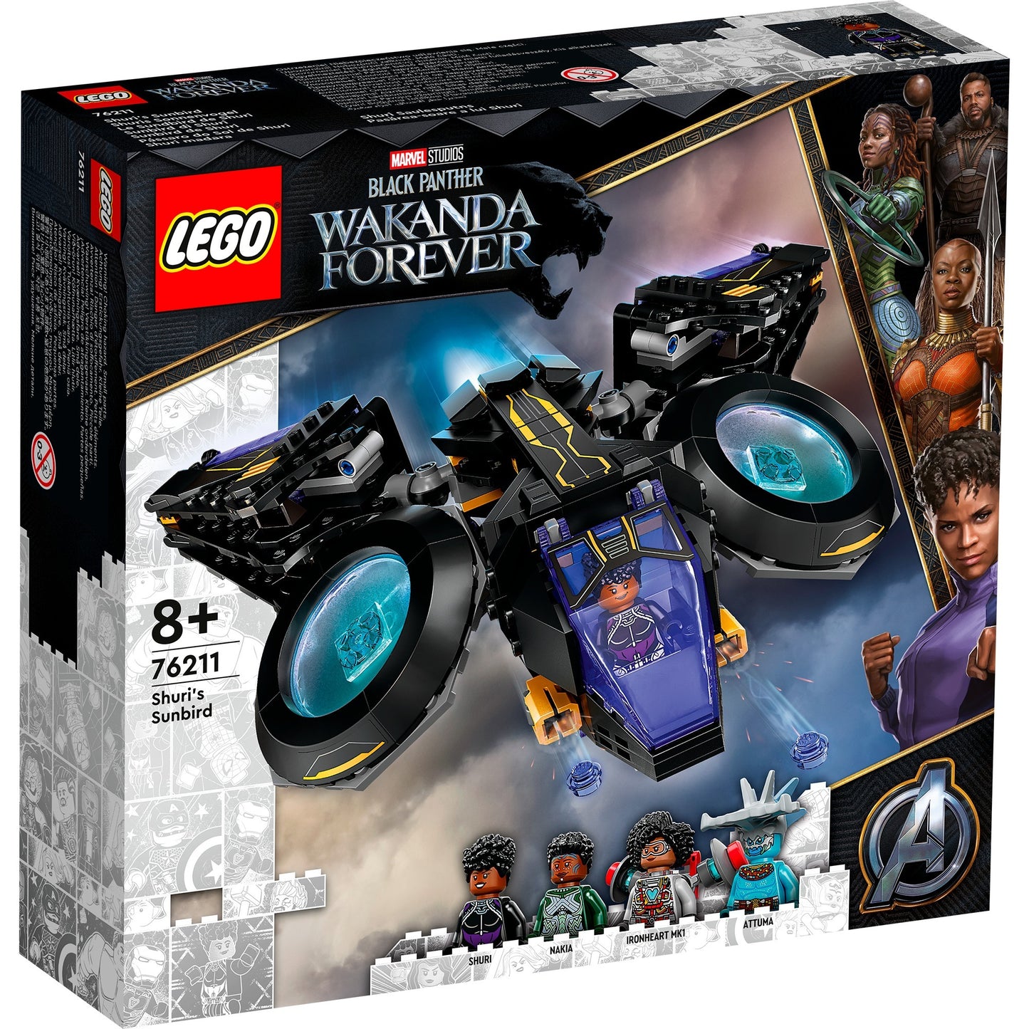 LEGO marvel - shuri's sunbird constructiespeelgoed (76211)
