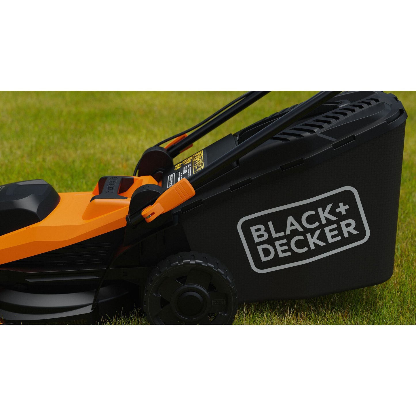 BLACK+DECKER bemwp340 grasmaaier (oranje zwart, 34 cm, 1400w)