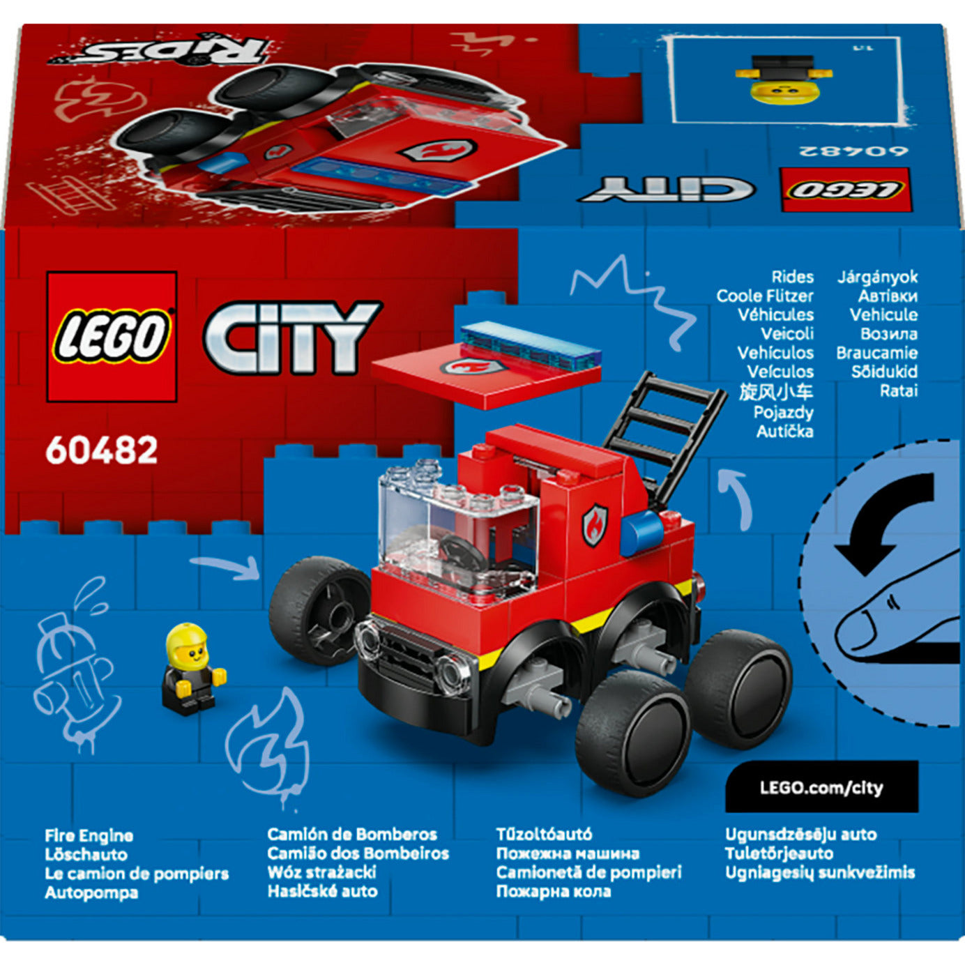 LEGO city 60482 voertuigen brandweerwagen