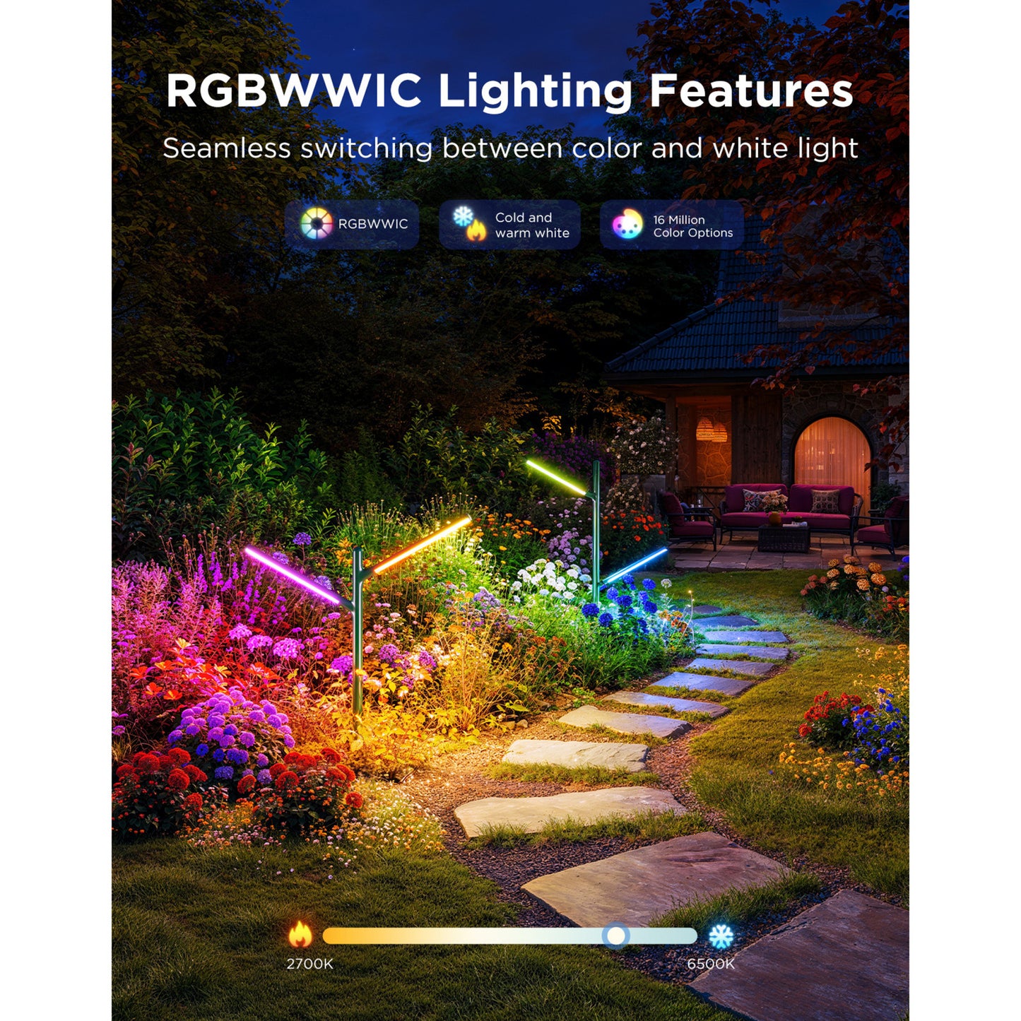 Govee outdoor garden lights - 2-pack sfeerverlichting (2,4ghz-wifi + bluetooth)