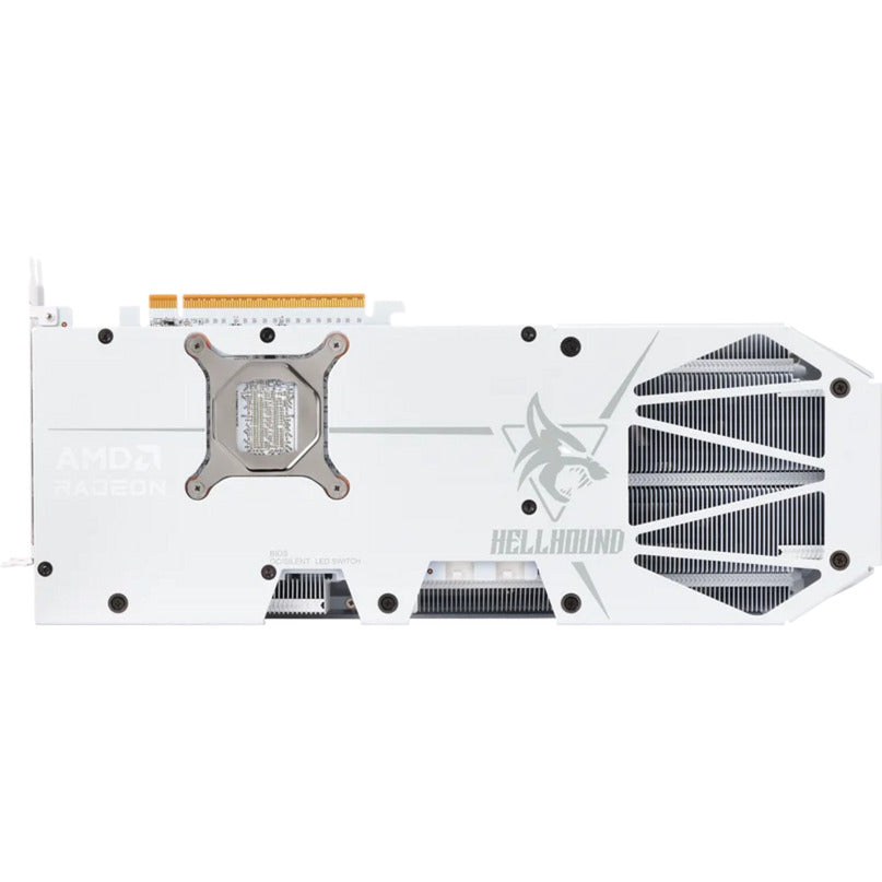 PowerColor radeon rx 9070 xt hellhound spectral white 16gb gddr6 grafische kaart (wit, rdna4, gddr6, 3x displayport, 1x hdmi)