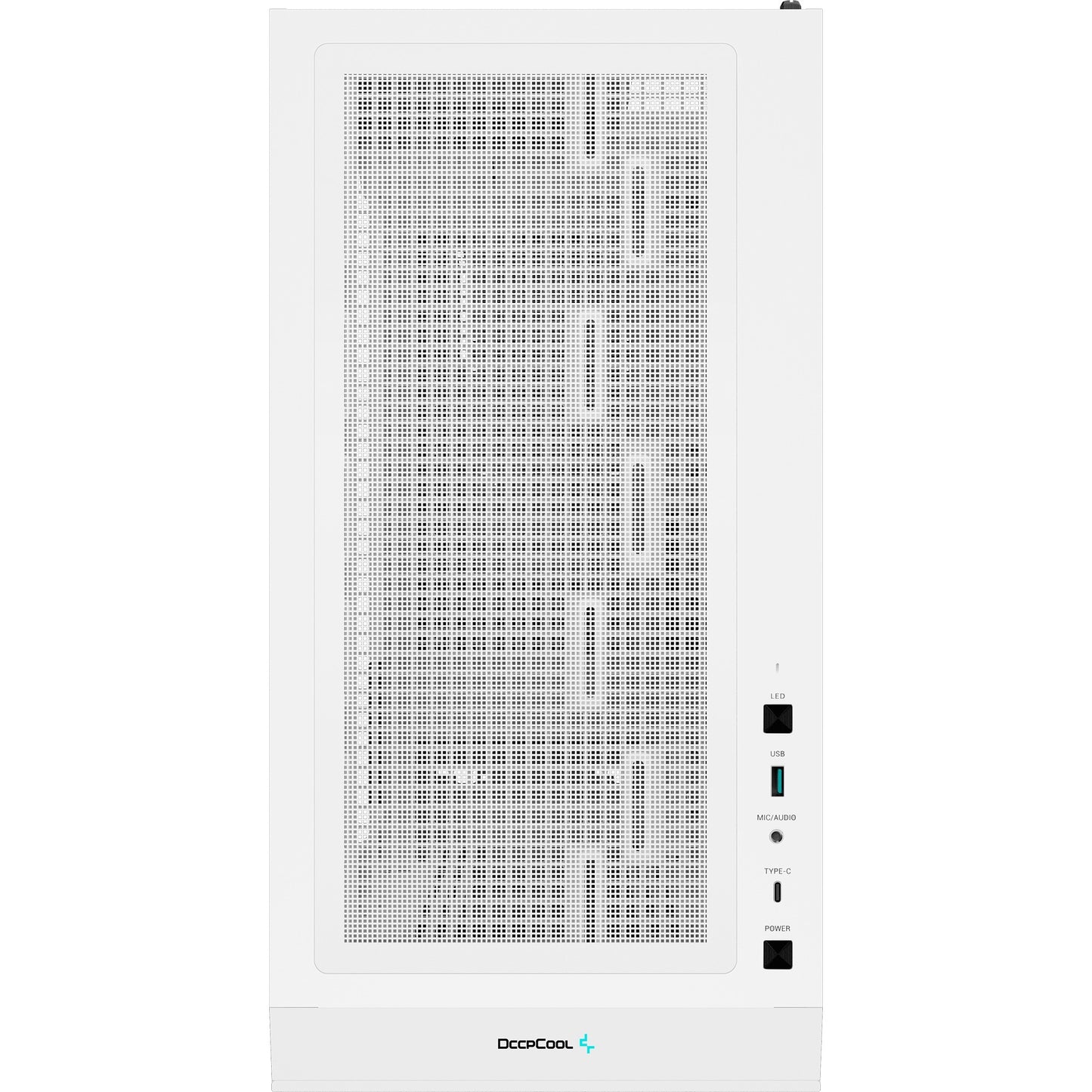 DeepCool ch560 midi tower behuizing (wit | 1x usb-a | 1x usb-c | rgb | tempered glass)