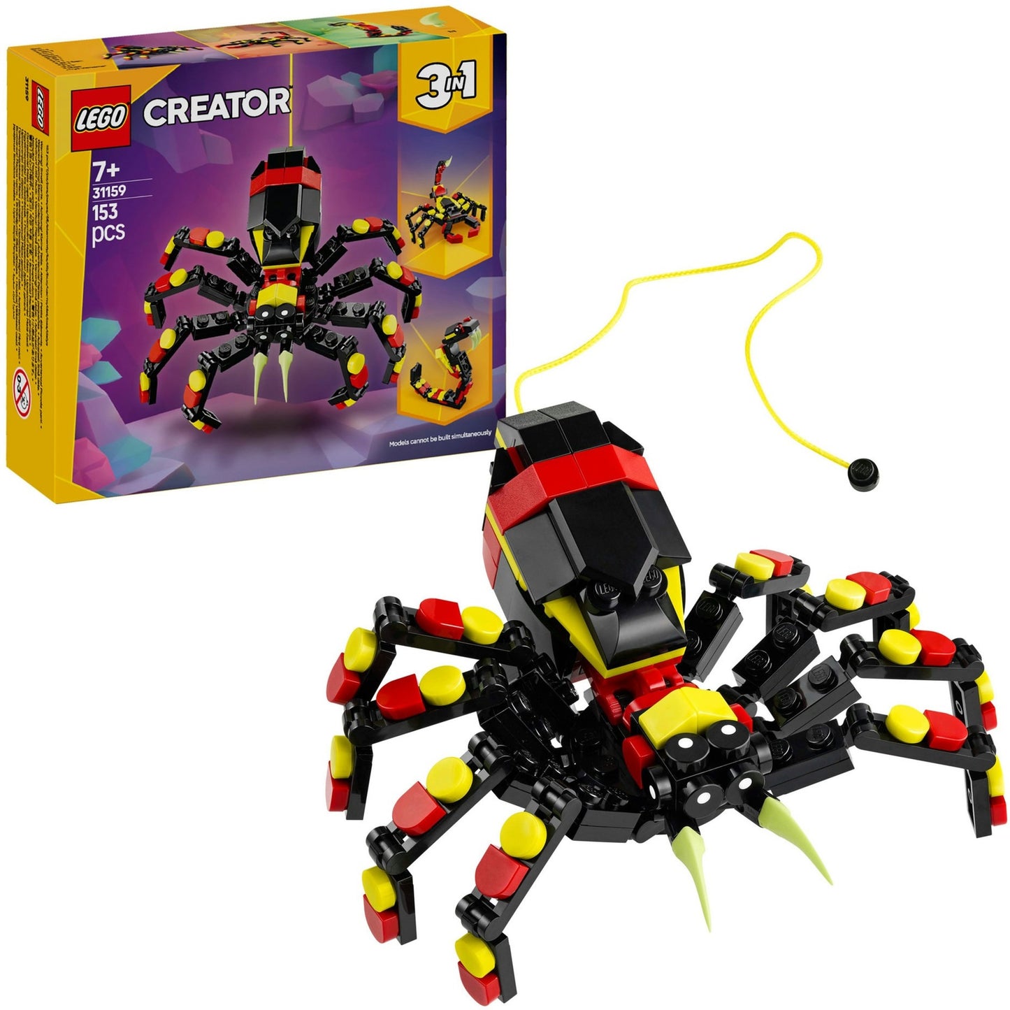 LEGO creator 3-in-1 - wilde dieren: spannende spin constructiespeelgoed (31159)