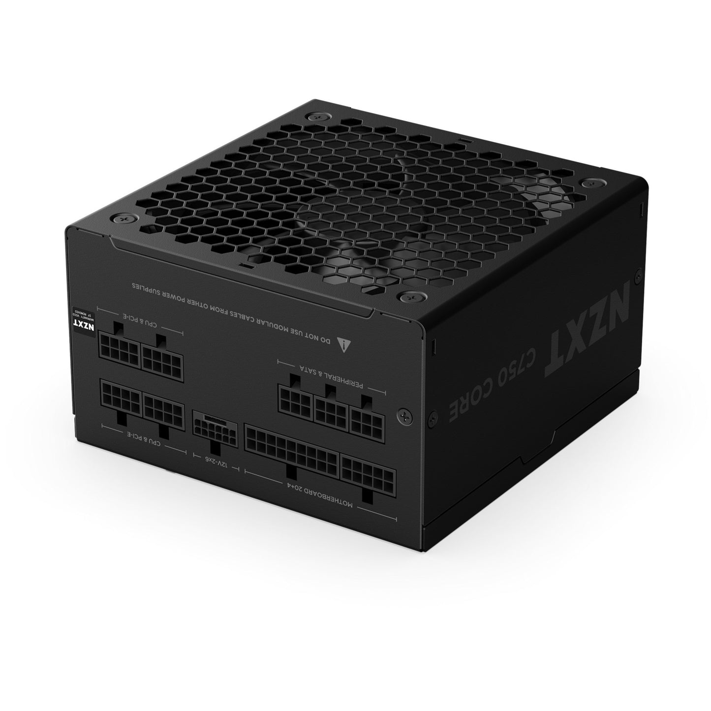 NZXT c750 gold core modulaire 750 watt voeding (zwart, 1x 12v-2x6, 2x pcie)