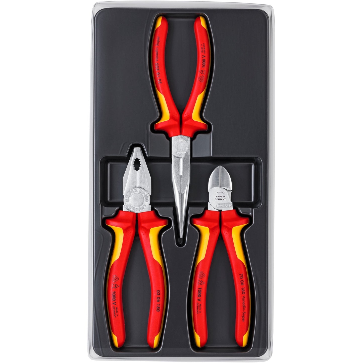 KNIPEX elektro-set 002012 tangenset (3-delig)