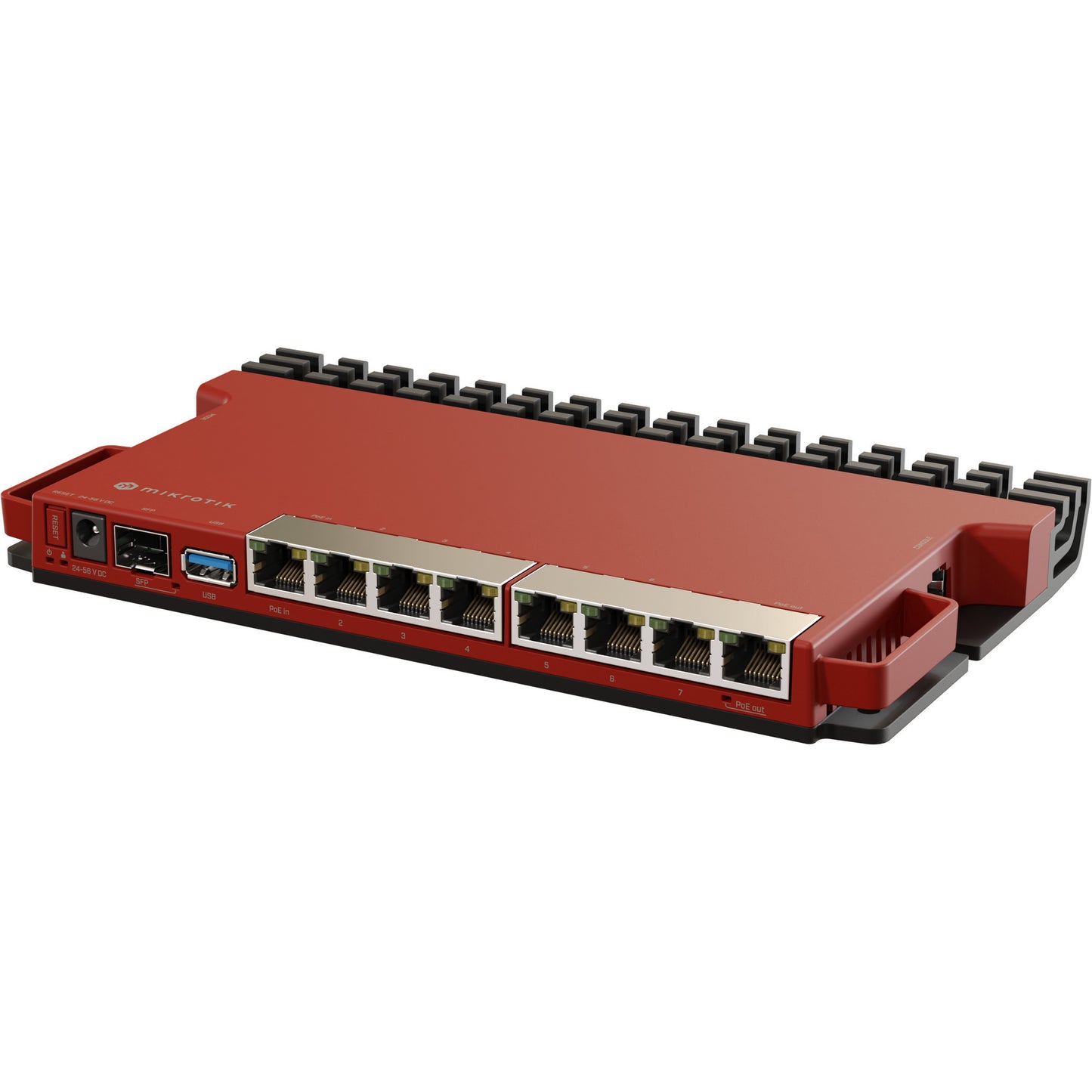 MikroTik l009uigs-rm router (donkerrood, qualcomm ipq-5018 cpu, poe, sfp)