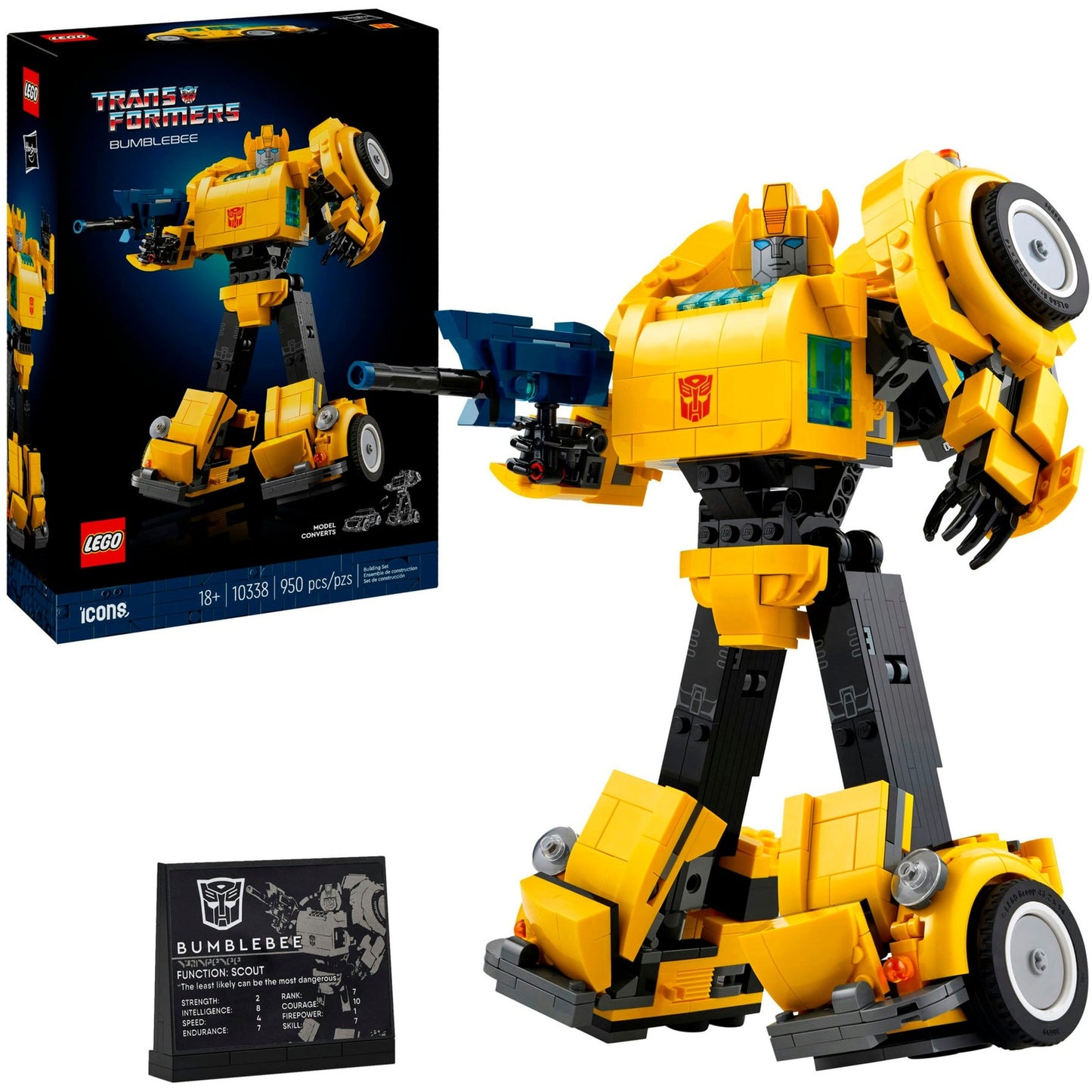 LEGO icons 10338 transformers bumblebee