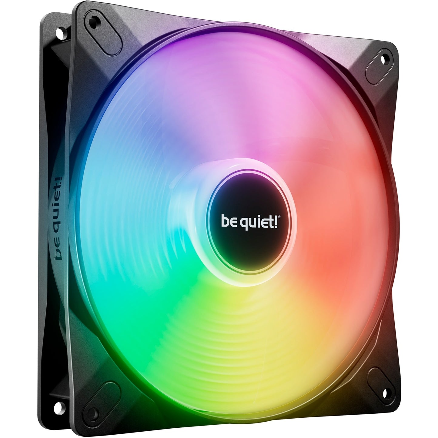 Be Quiet! light wings lx pwm rgb case fan (zwart, 140 x 140 x 25 mm)