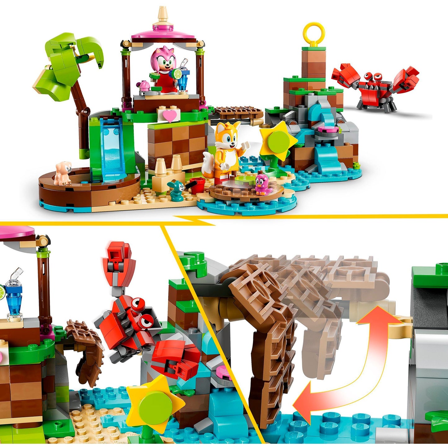 LEGO sonic the hedgehog - amy's dierenopvangeiland constructiespeelgoed (76992)