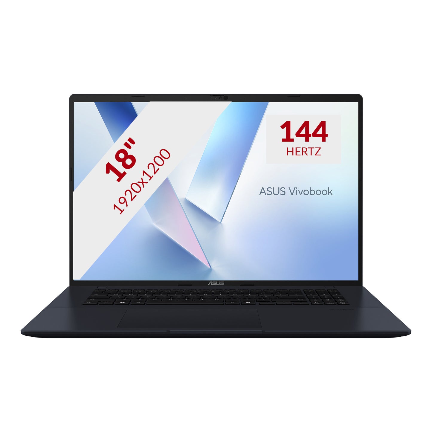 ASUS vivobook 18 m1807ga-s8004w 18 laptop (blauw | ryzen 7 445 | radeon 840m | 32 gb | 1 tb ssd)