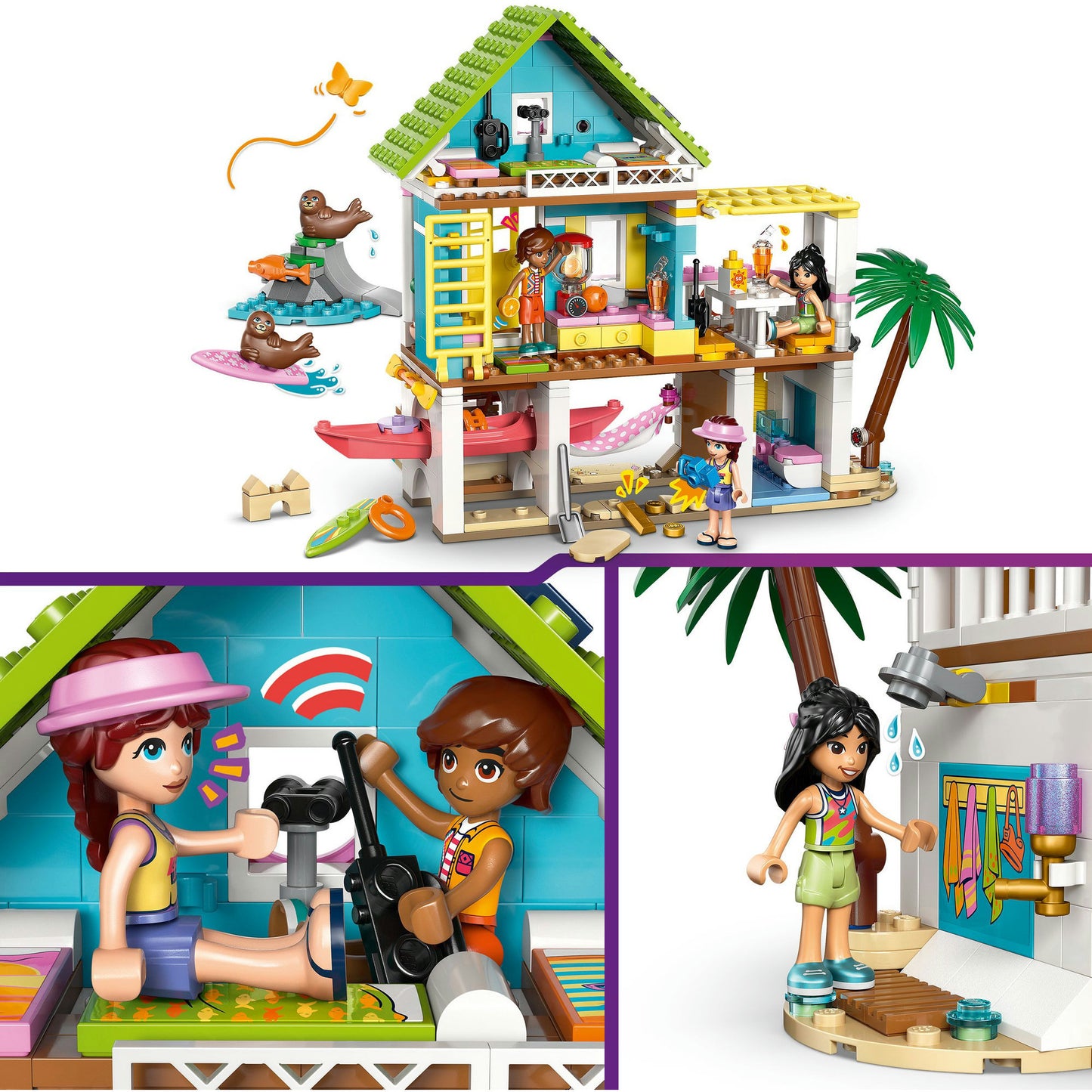 LEGO friends 42699 strandhuis met zeehonden
