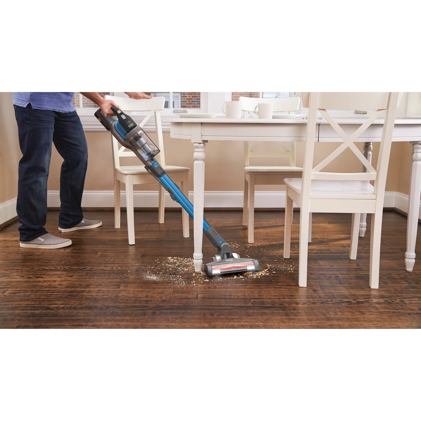 BLACK+DECKER 36v 4-in-1 steelstofzuiger (lichtblauw grijs)