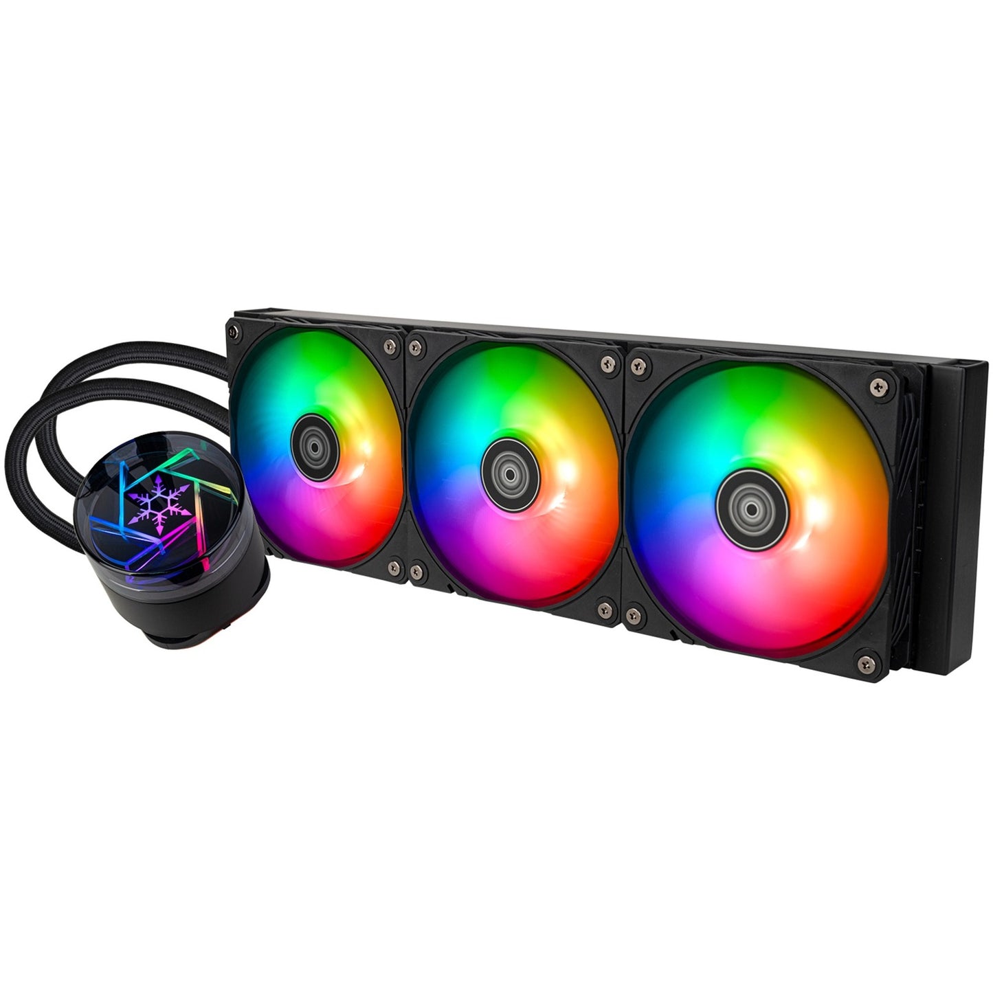 SilverStone novapeak 360 argb waterkoeling (zwart, 4 pin pwm)