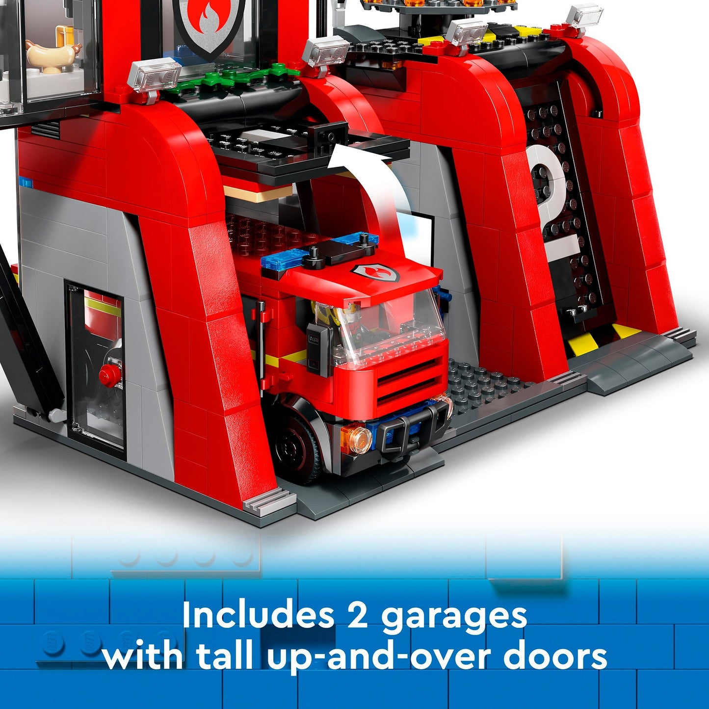 LEGO city 60414 brandweerkazerne en brandweerauto
