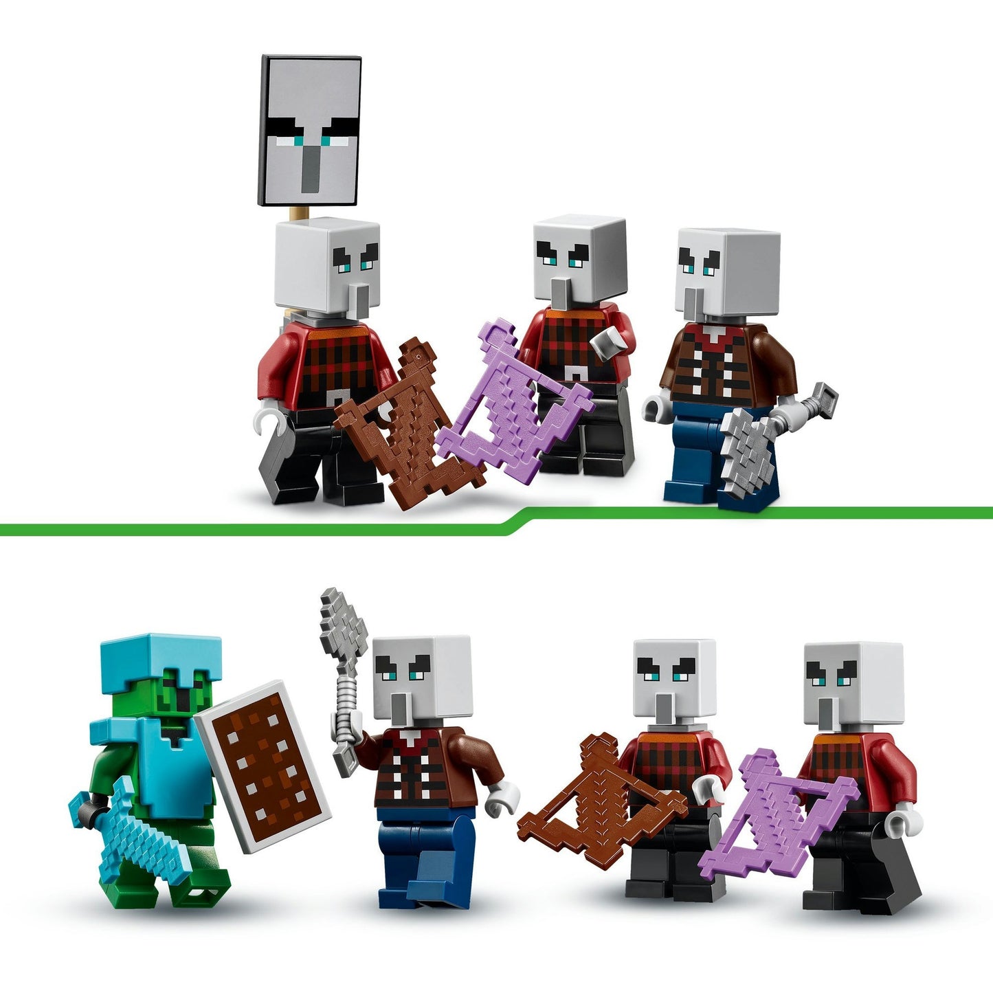 LEGO minecraft 21267 de illagers in de woestijn