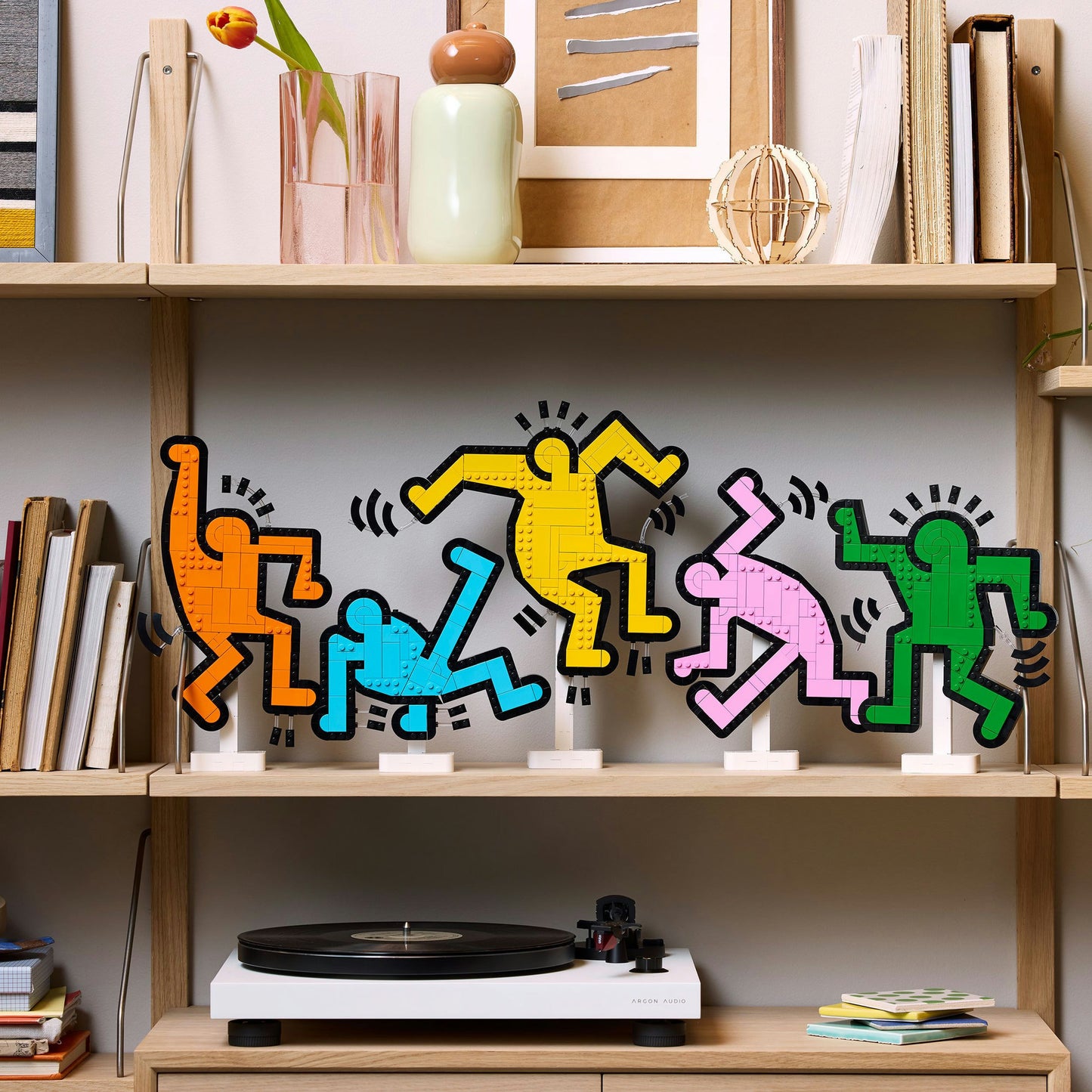 LEGO art 31216 keith haring dansende figuren