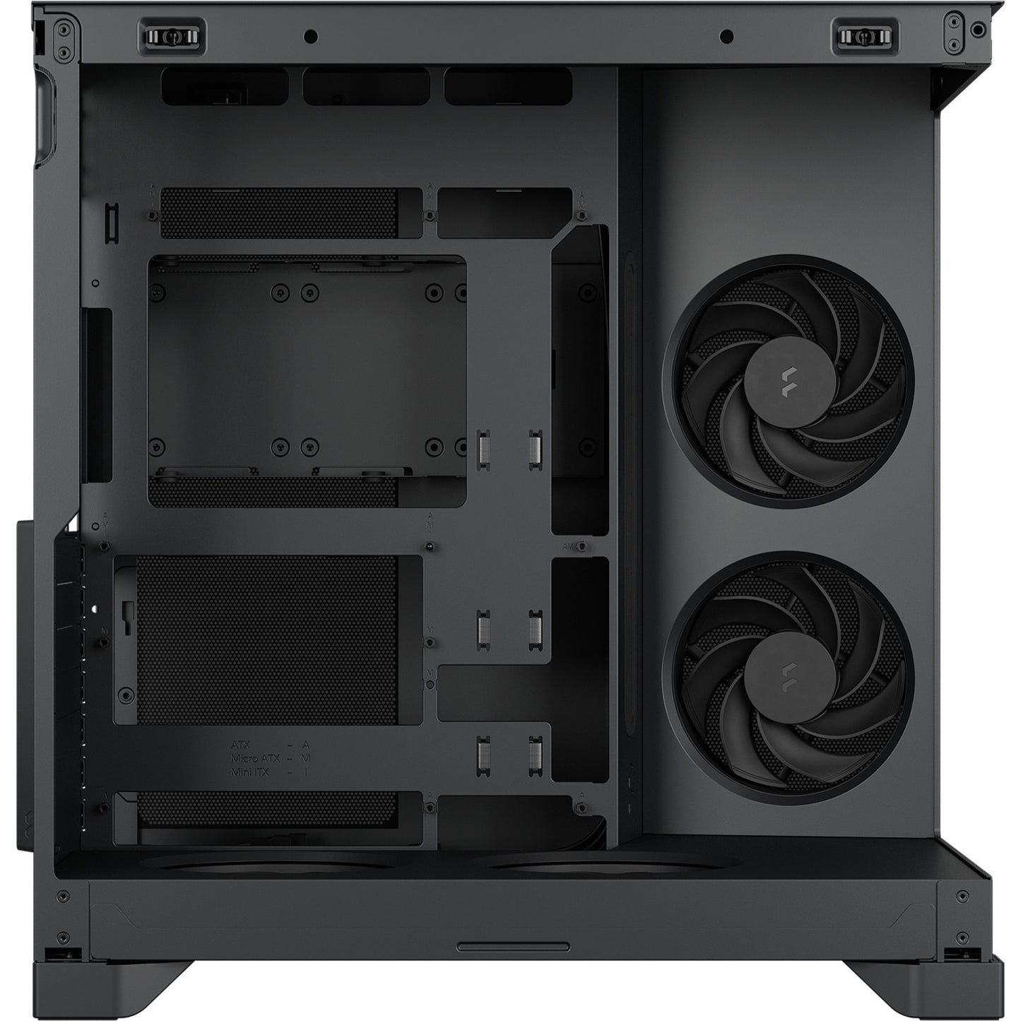 Fractal Design pop 2 vision midi tower behuizing (zwart | 1x usb-a | 1x usb-c | tempered glass)