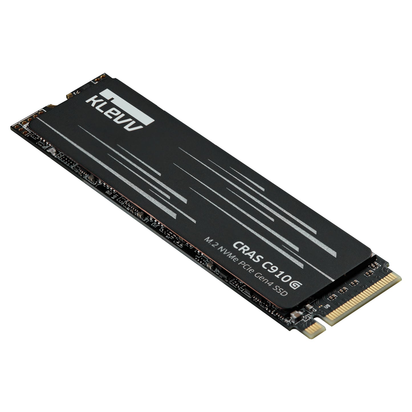 KLEVV cras c910g 4 tb ssd (zwart, k04tbm2sp0-10g, pcie gen 4.0 x4, nvme 2.0)