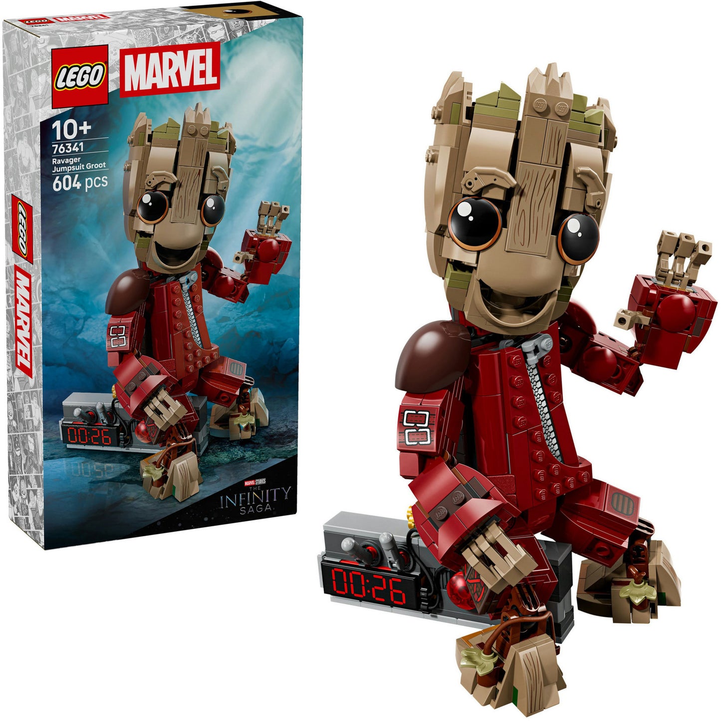 LEGO marvel super heroes - groot in ravager jumpsuit constructiespeelgoed (76341)