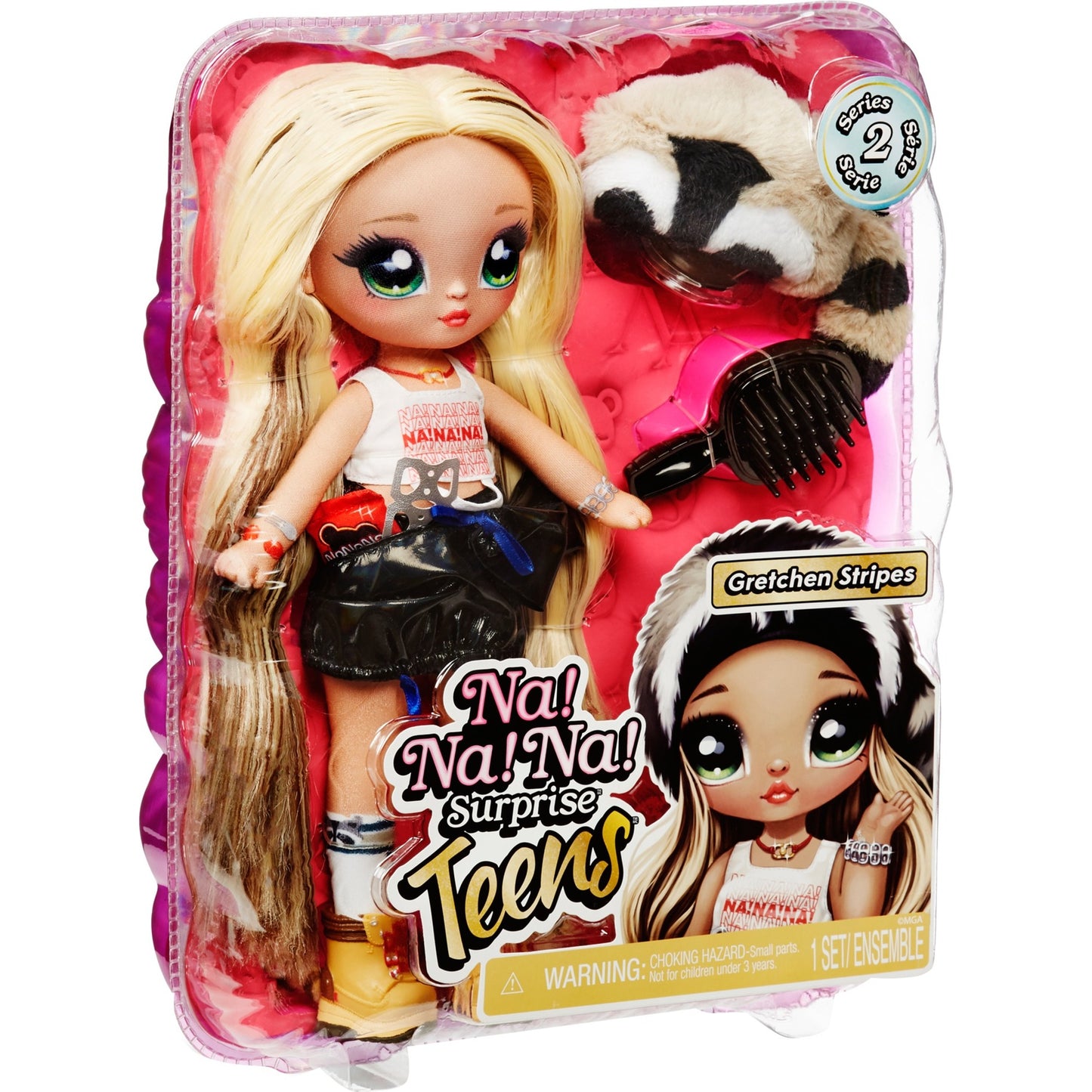 MGA Entertainment na! na! na! surprise teens - gretchen stripes pop