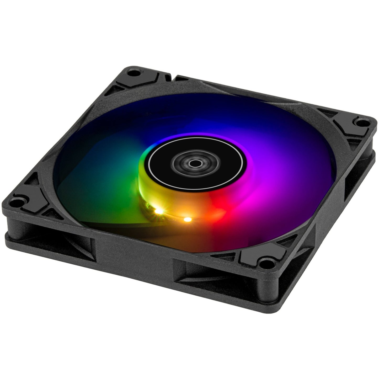 SilverStone air slimmer 90 argb case fan (zwart, 92 x 92 x 15 mm, pwm)