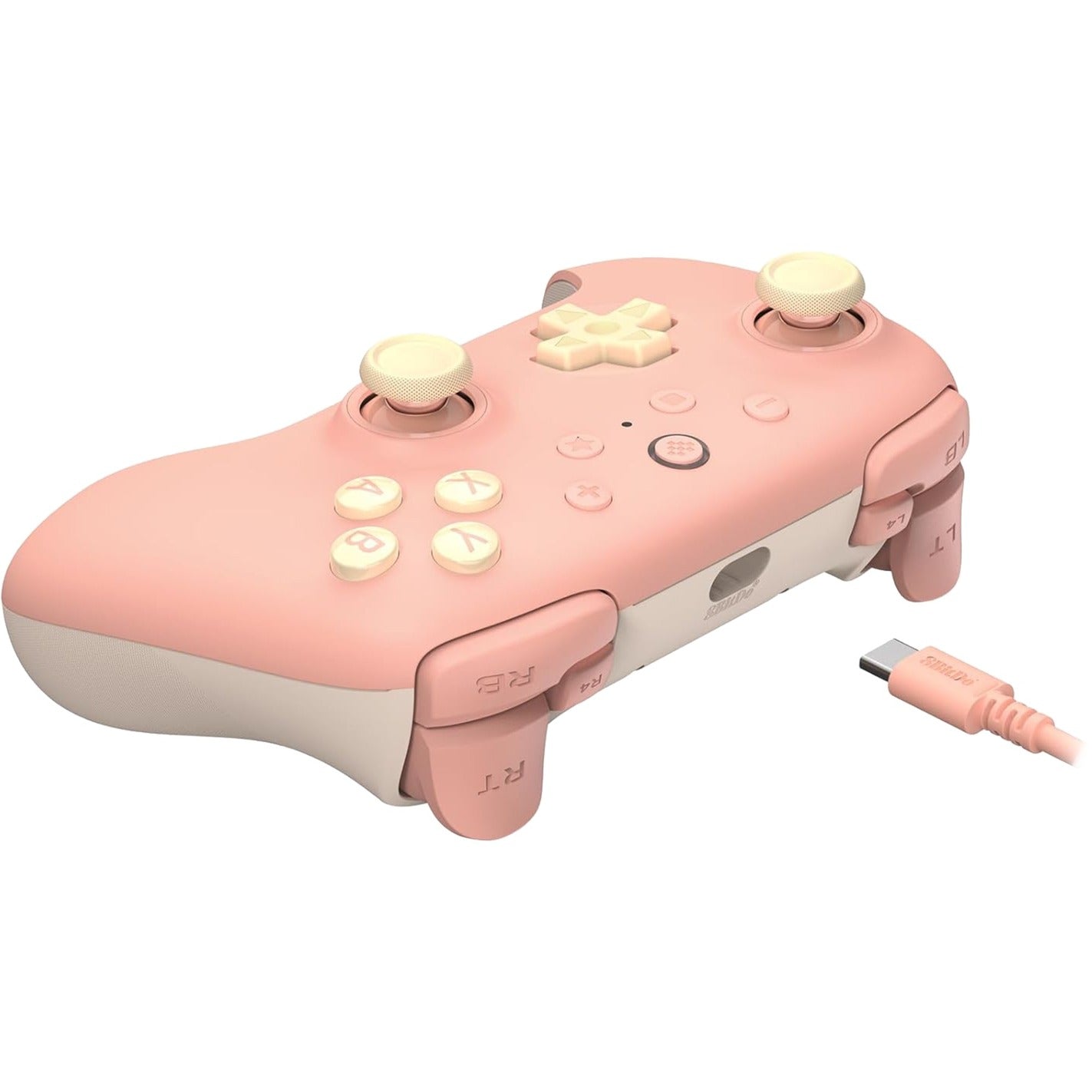 8BitDo ultimate 2c wired gamepad (perzik lichtgeel)