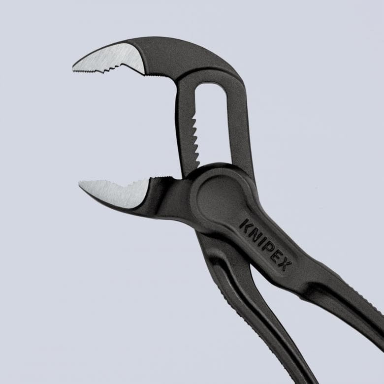 KNIPEX waterpomptang cobra xs 87 00 100 zweedse- waterpomp-tang (zwart, detailverstelling met 11 stelposities)