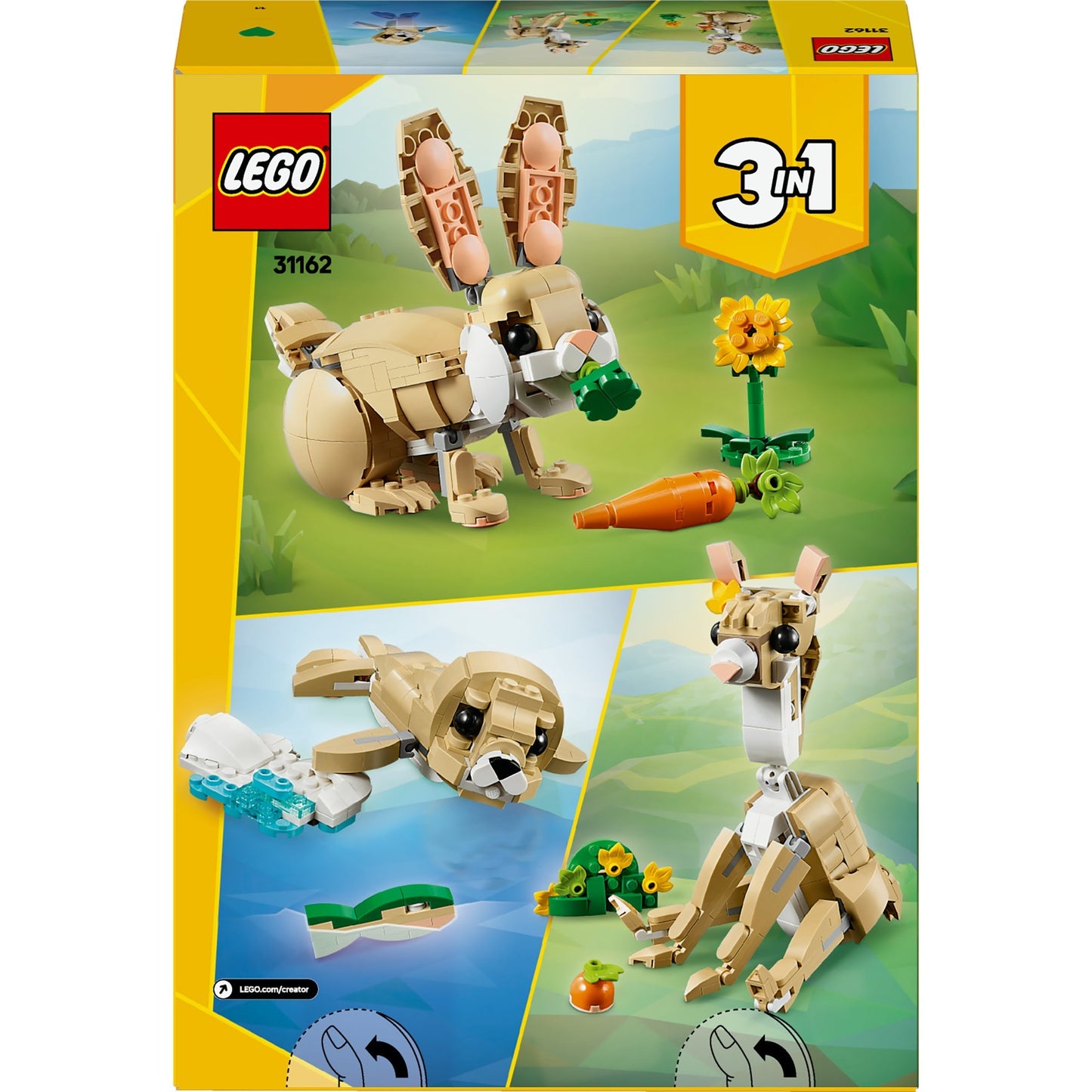 LEGO creator 31162 3in1 lief konijn