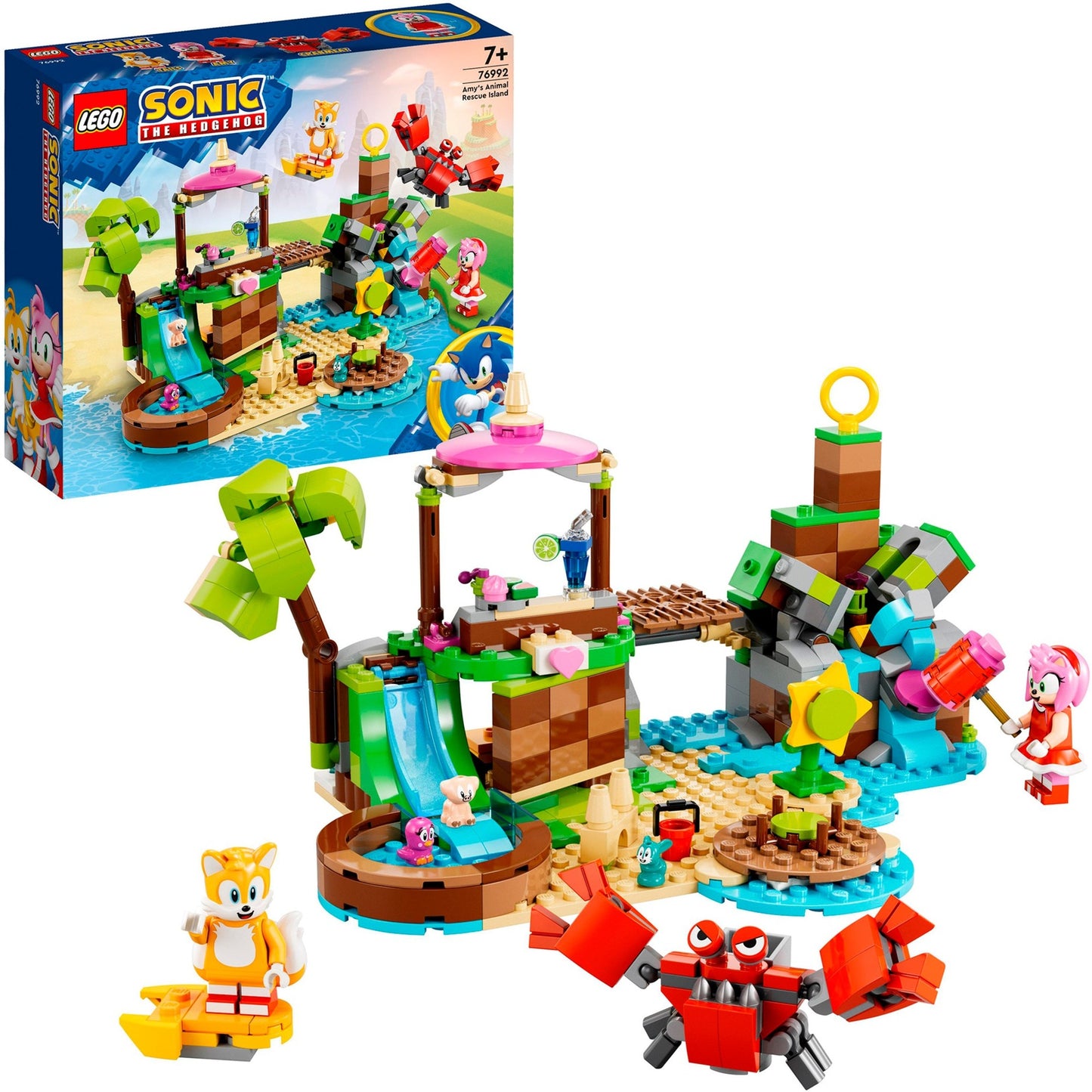 LEGO sonic the hedgehog - amy's dierenopvangeiland constructiespeelgoed (76992)