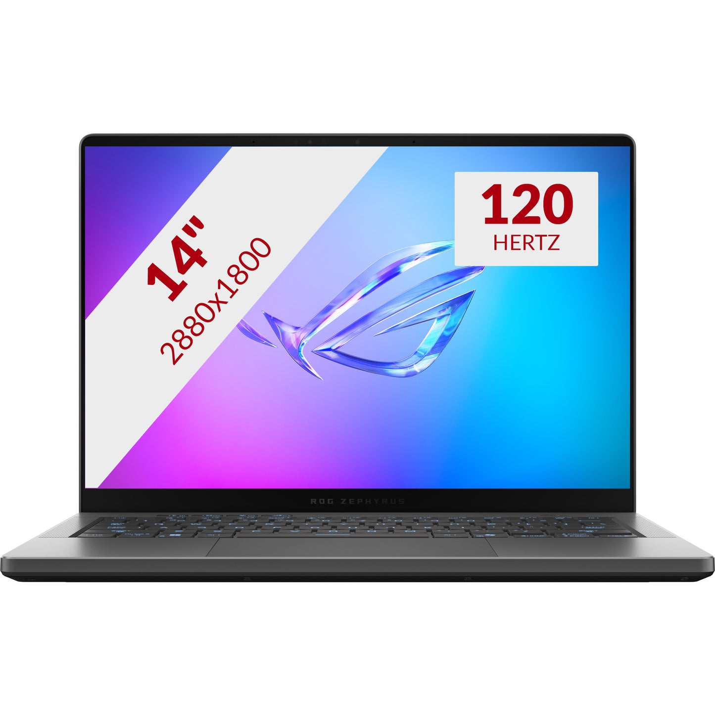 ASUS rog zephyrus g14 ga403up-qs005w 14 copilot+ gaming laptop (grijs | ryzen 9 270 | rtx 5070 | 32 gb | 1 tb ssd | oled)