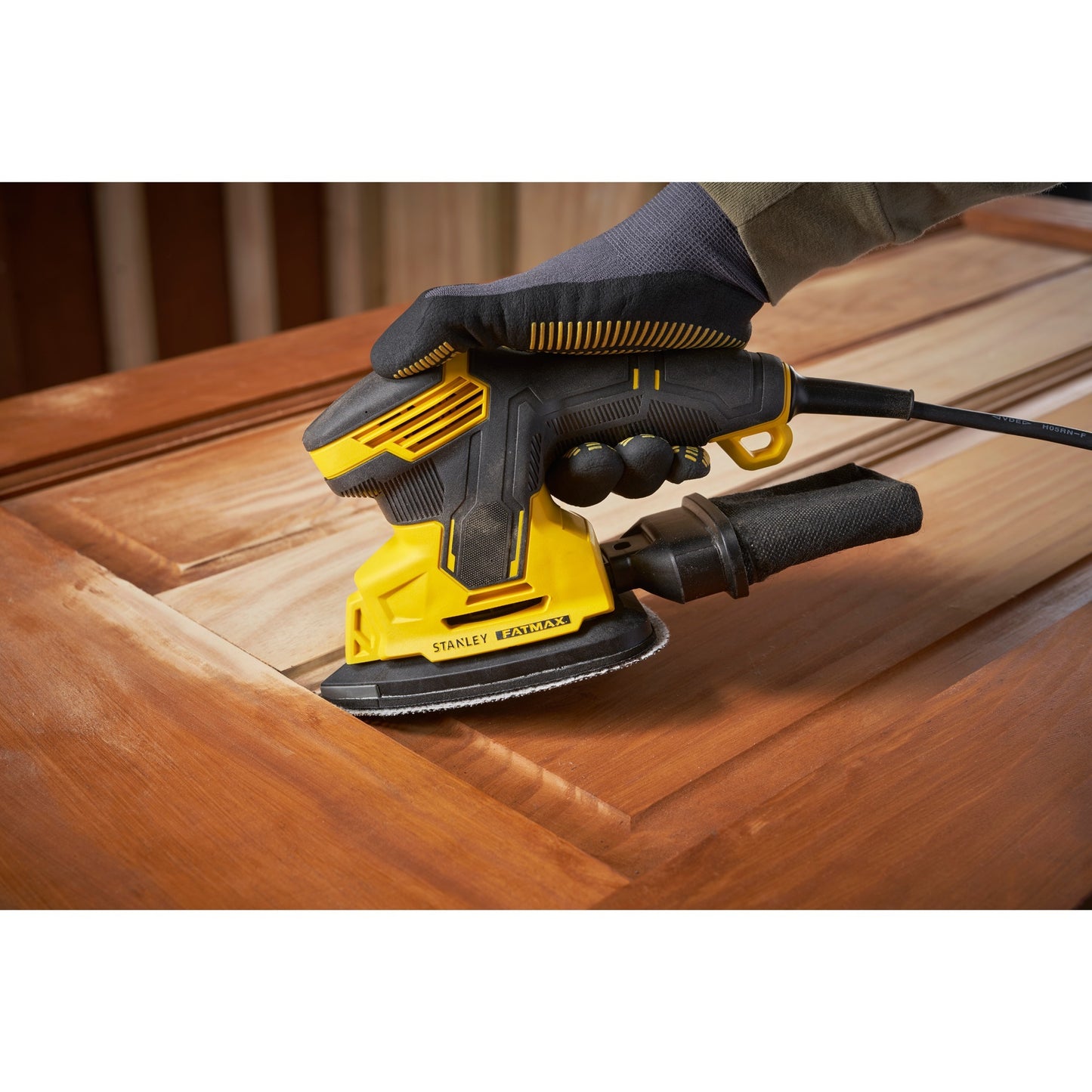 Stanley fatmax 120w detailschuurmachine deltaschuurmachine (geel zwart)