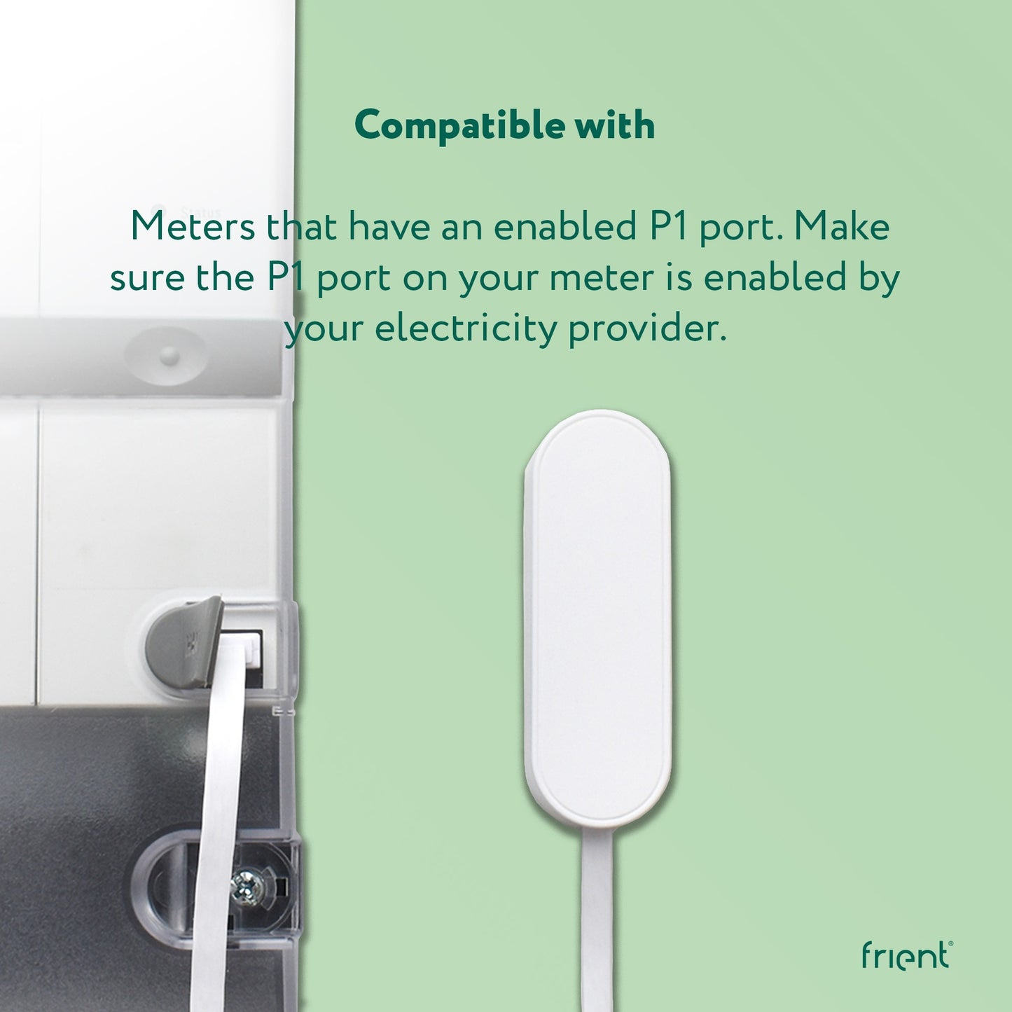 Ty Frient electrici meter interface 2, p1 energiebesparing (wit, zigbee 3.0)