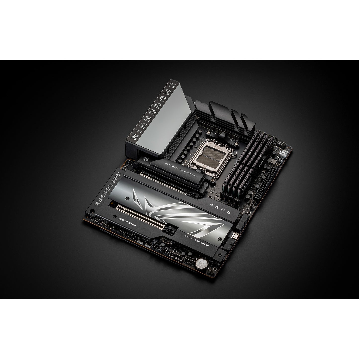 ASUS rog crosshair x870e hero socket am5 moederbord (raid, 5gb-lan, 2,5gb-lan, wi-fi 7, bt, sound, atx)