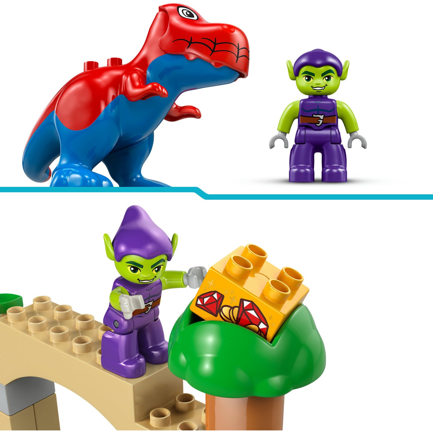 LEGO duplo 10463 dinosaurus spidey-rex vs. green goblin