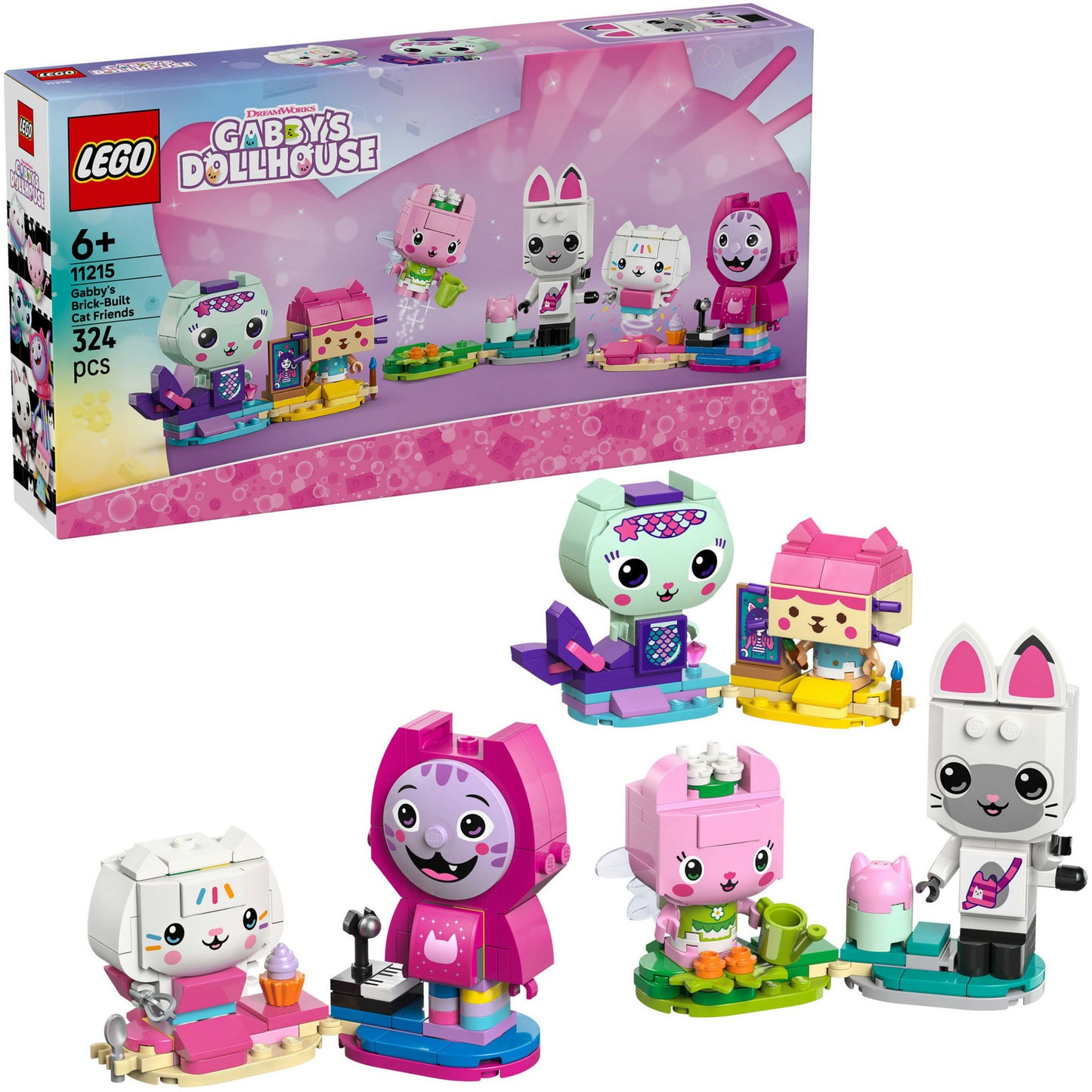 LEGO gabby's poppenhuis - gabby’s bouwbare kattenvriendjes constructiespeelgoed (11215)
