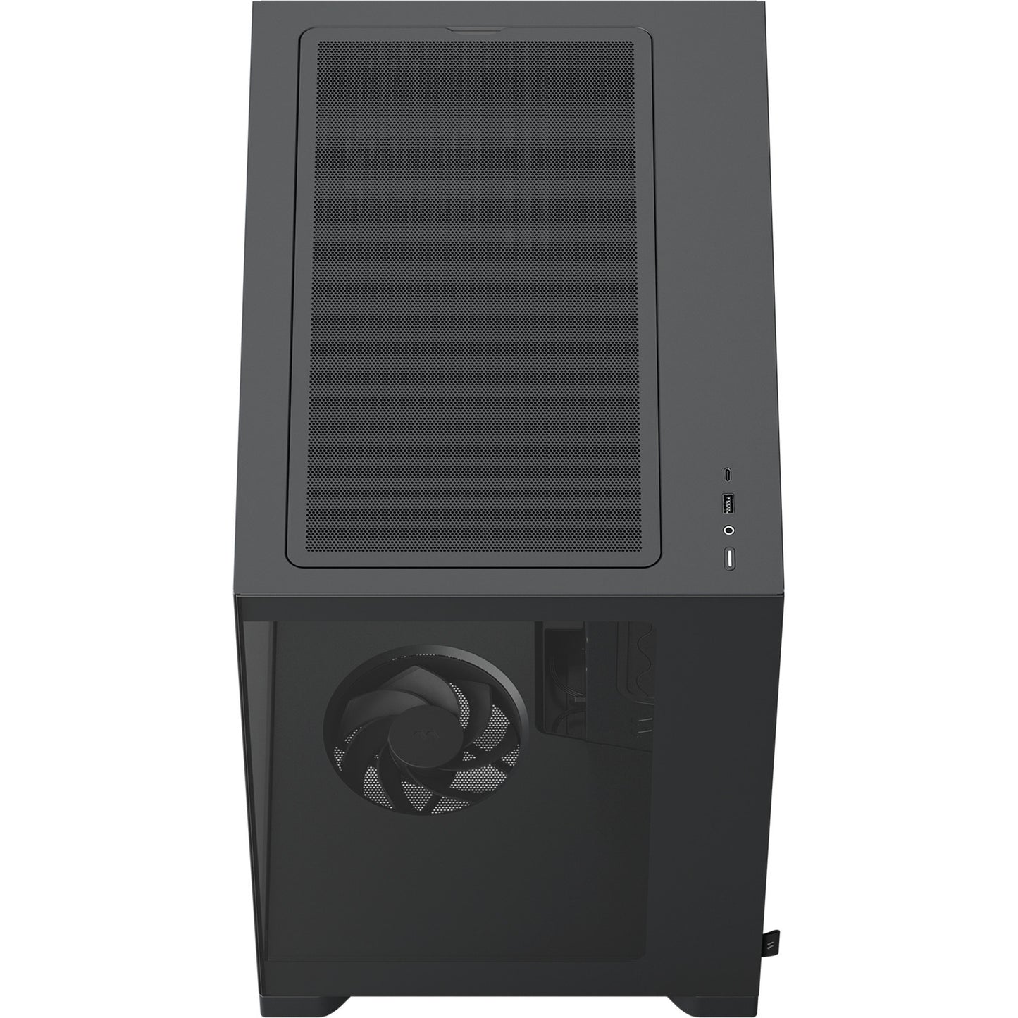 Fractal Design pop 2 vision midi tower behuizing (zwart | 1x usb-a | 1x usb-c | tempered glass)