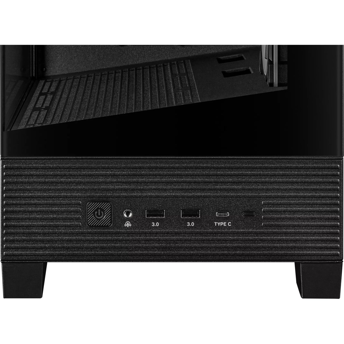 ASUS a31 plus midi tower behuizing (zwart | 2x usb-a | 2x usb-c | tempered glass)