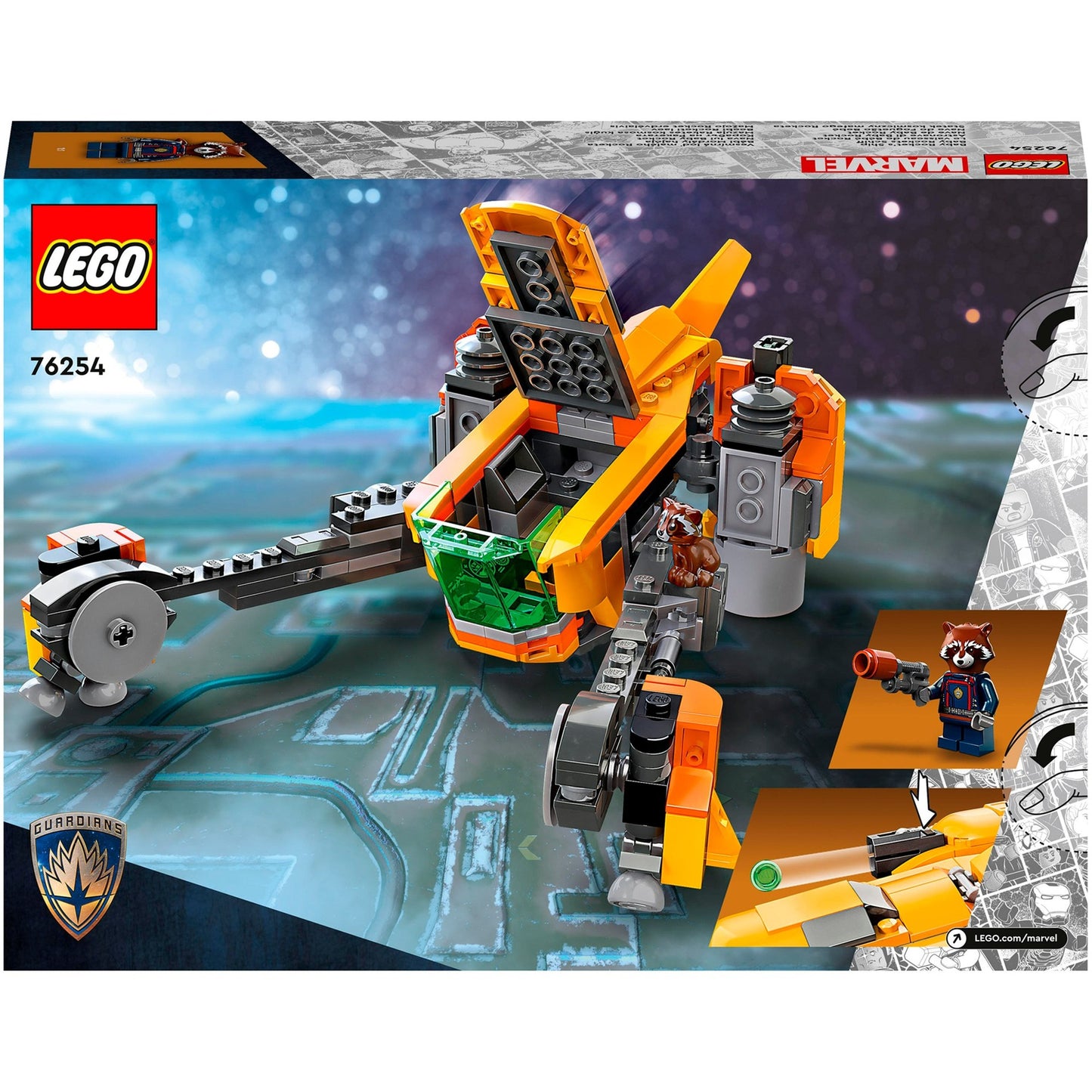 LEGO super heroes 76254 het schip van baby rocket