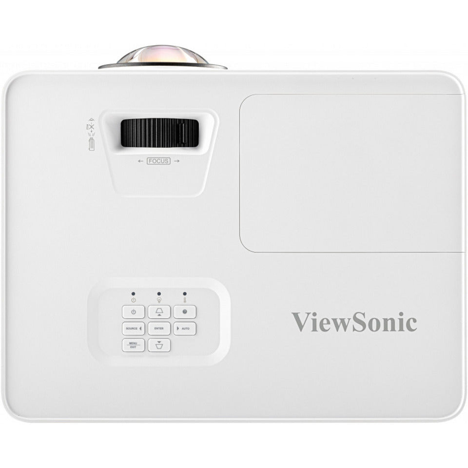 ViewSonic ps502w wxga short throw dlp-projector (wit, 4000 ansi lumen, voor zakelijk gebruik en onderwijs)