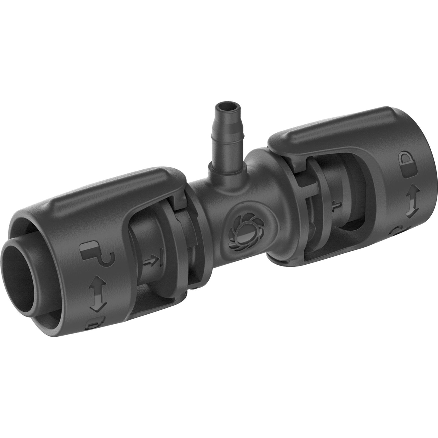 GARDENA micro-drip-system t-stuk 1 2” – 3 16 verbinding (donkergrijs)