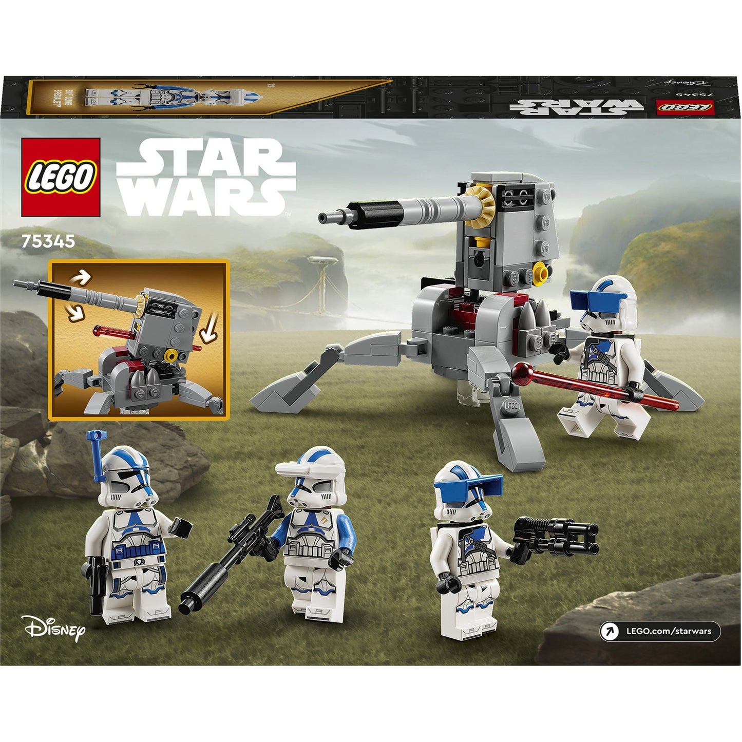 LEGO star wars - 501st clone troopers battle pack constructiespeelgoed (75345)